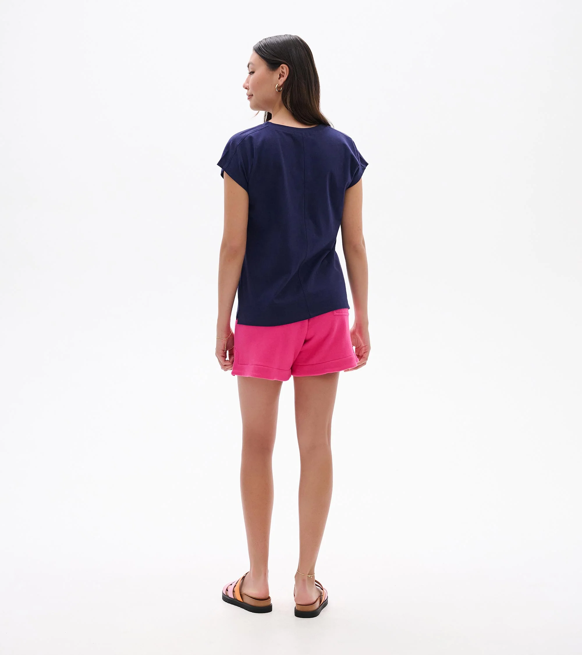Ella Relaxed Tee - Patriot Blue - Image 4