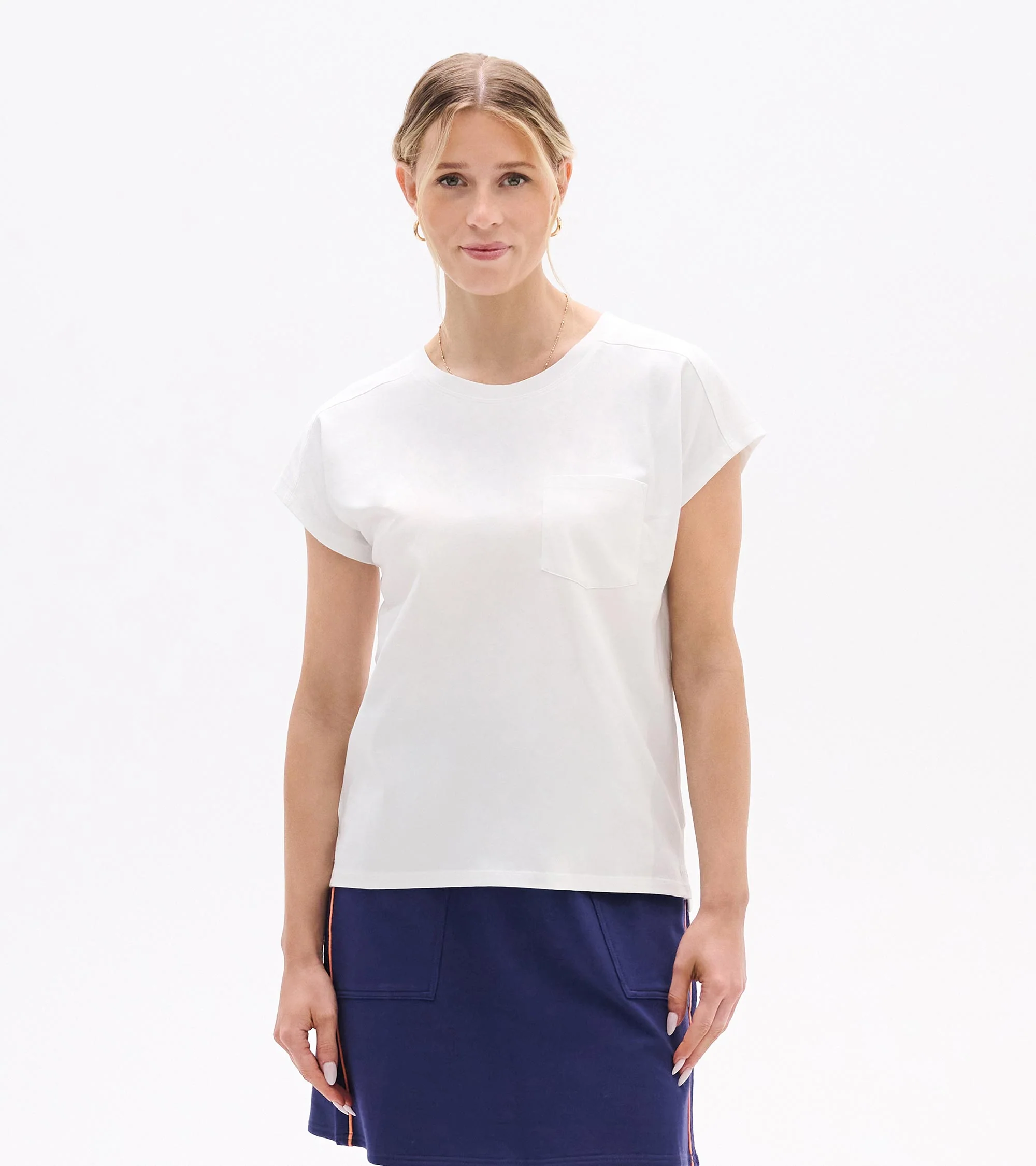 Ella Relaxed Tee - White