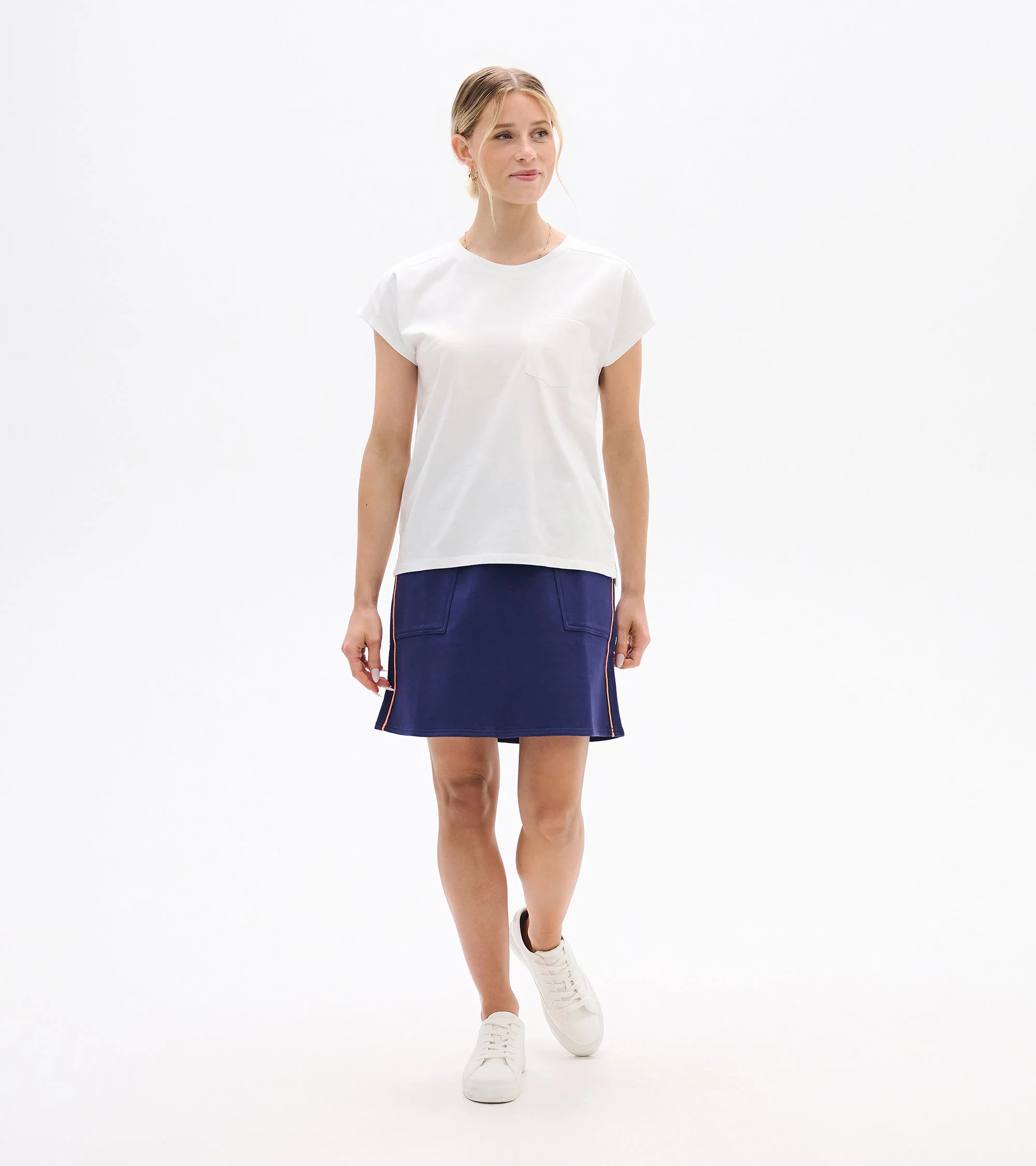 Ella Relaxed Tee - White - Image 3