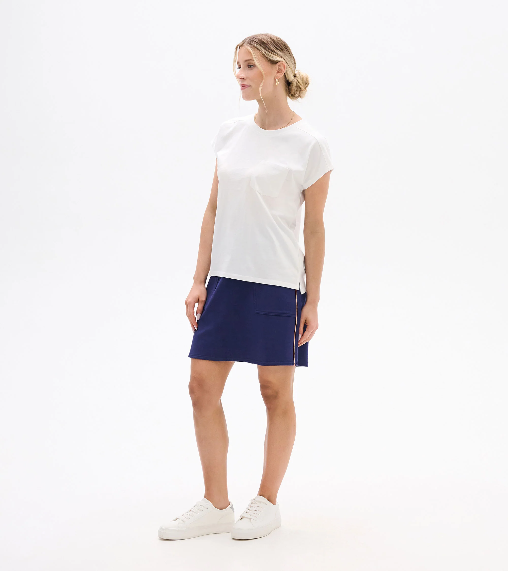 Ella Relaxed Tee - White - Image 4