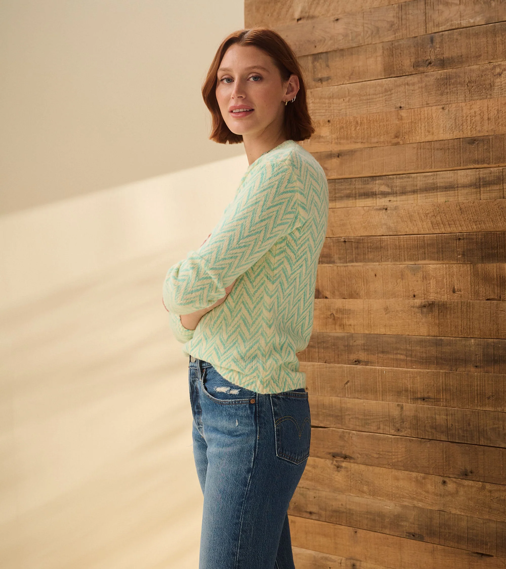Ella Sweater - Chevron Print - Image 4