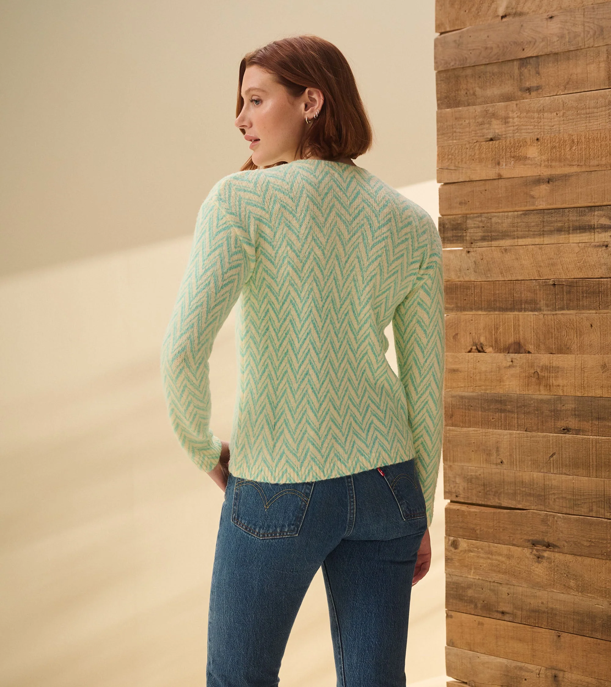 Ella Sweater - Chevron Print - Image 5