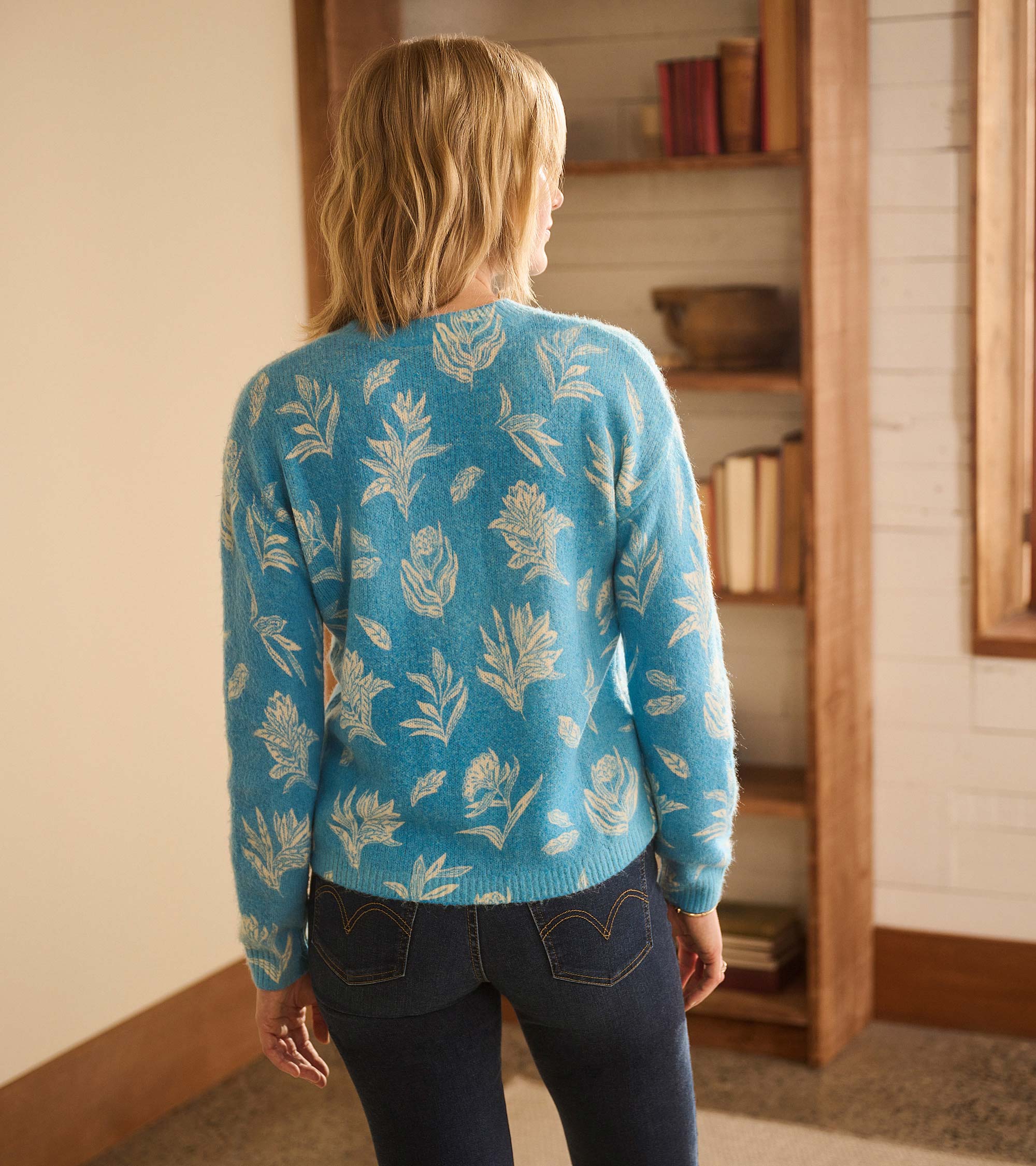 Ella Sweater - Linen Flowers - Image 4