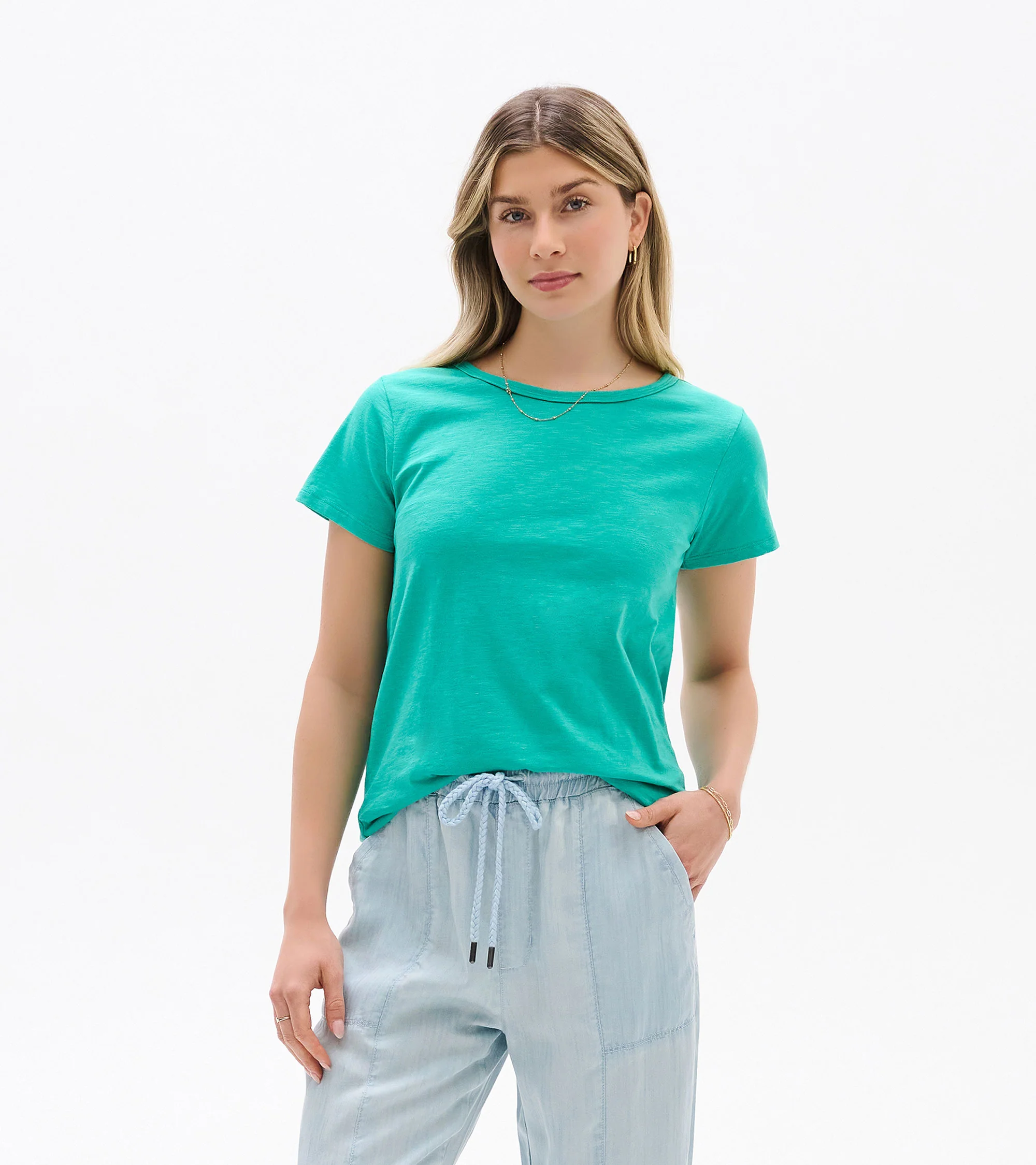 Essential Crew Neck Tee - Arcadia