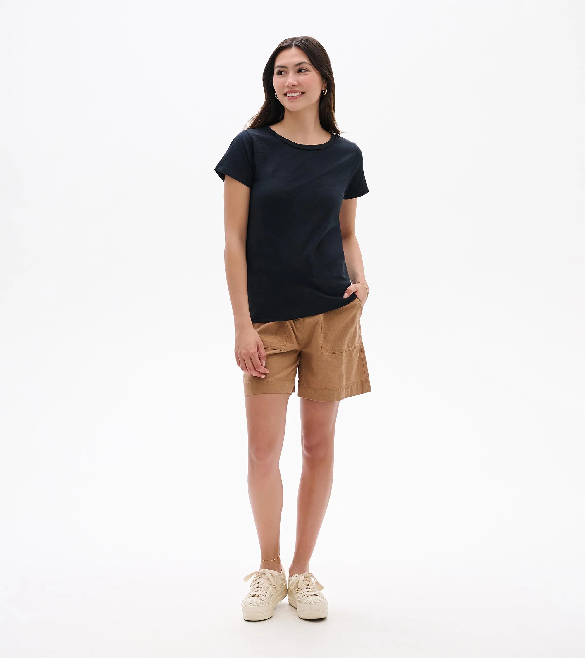 Essential Crew Neck Tee - Caviar - Image 3