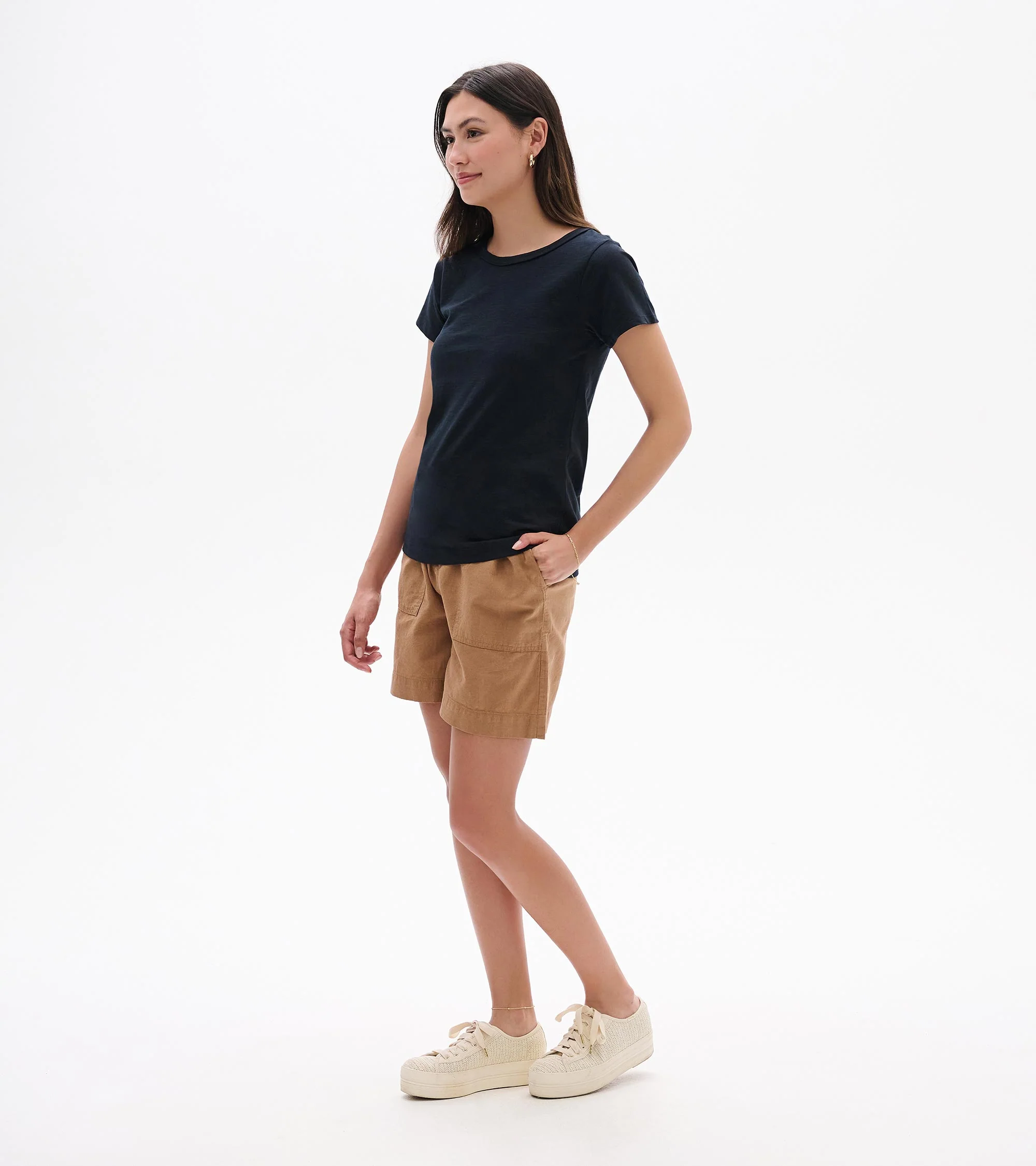 Essential Crew Neck Tee - Caviar - Image 4