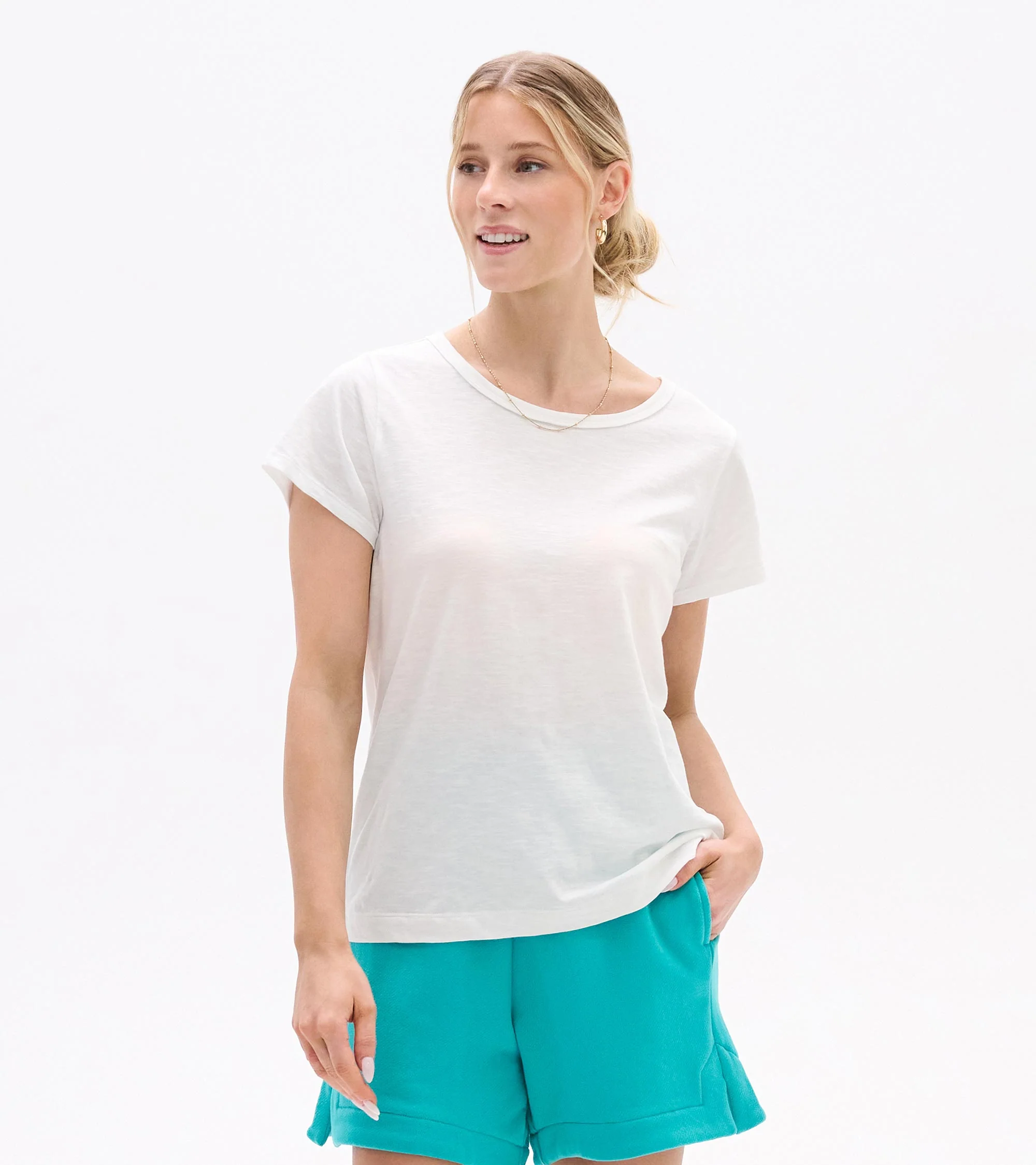 Essential Crew Neck Tee - White