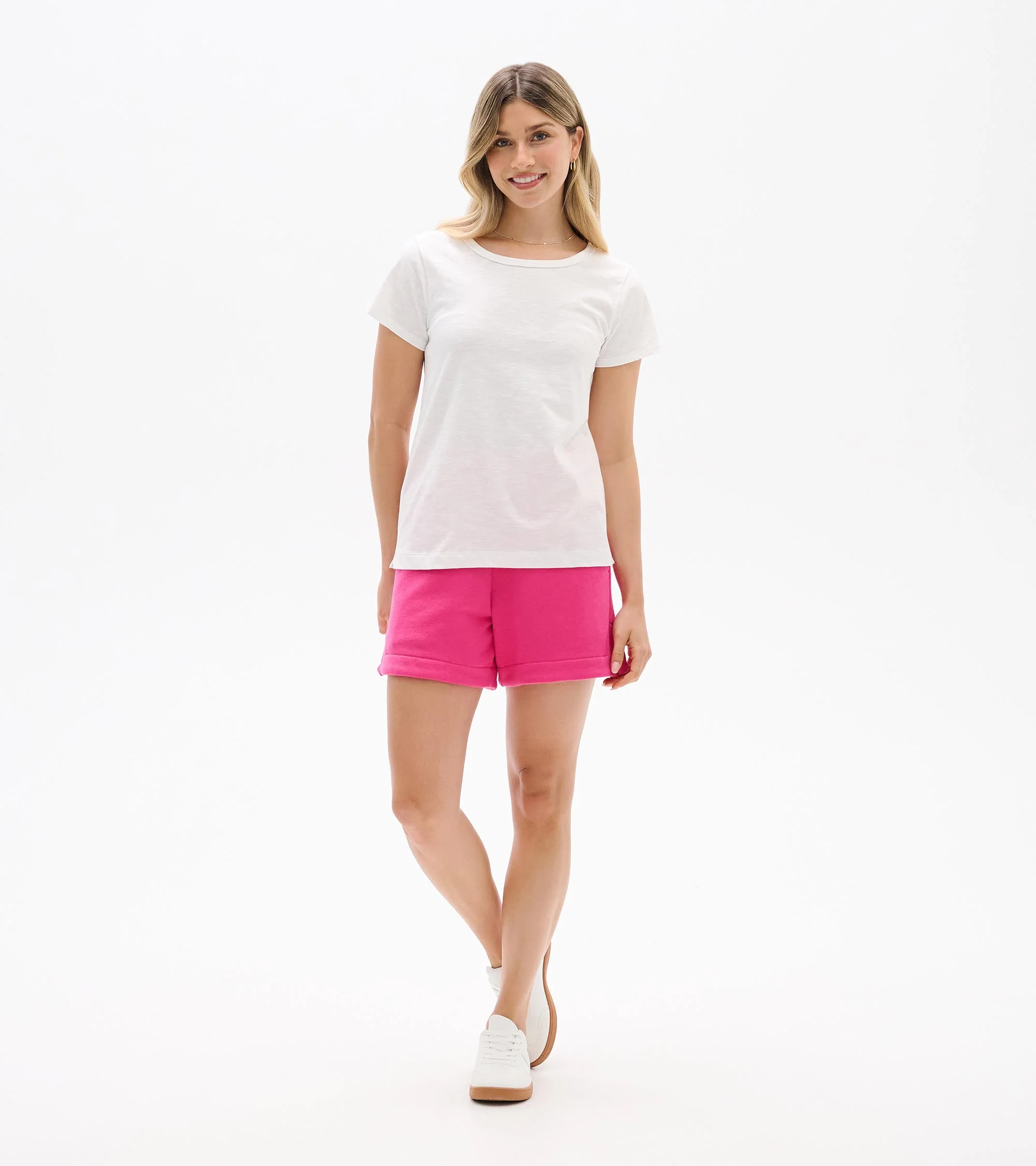Essential Crew Neck Tee - White - Image 5