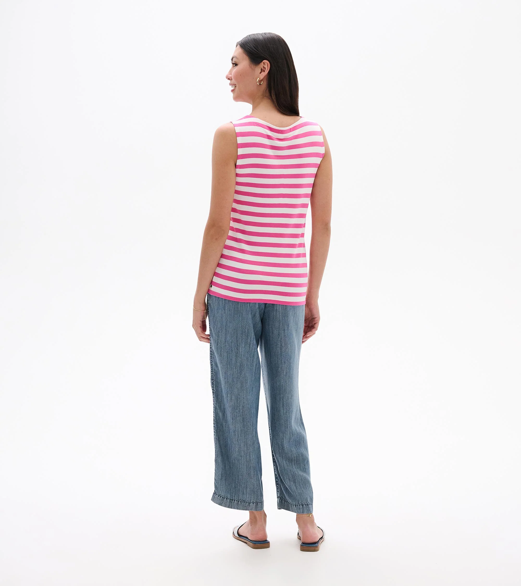 Everyday Tank - Carmine Rose Stripes - Image 5
