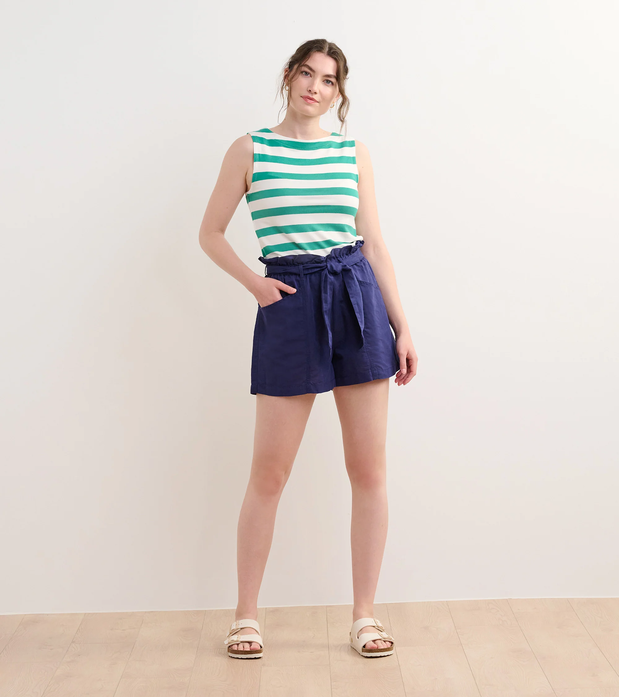 Everyday Tank - Sea Green Stripes - Image 3