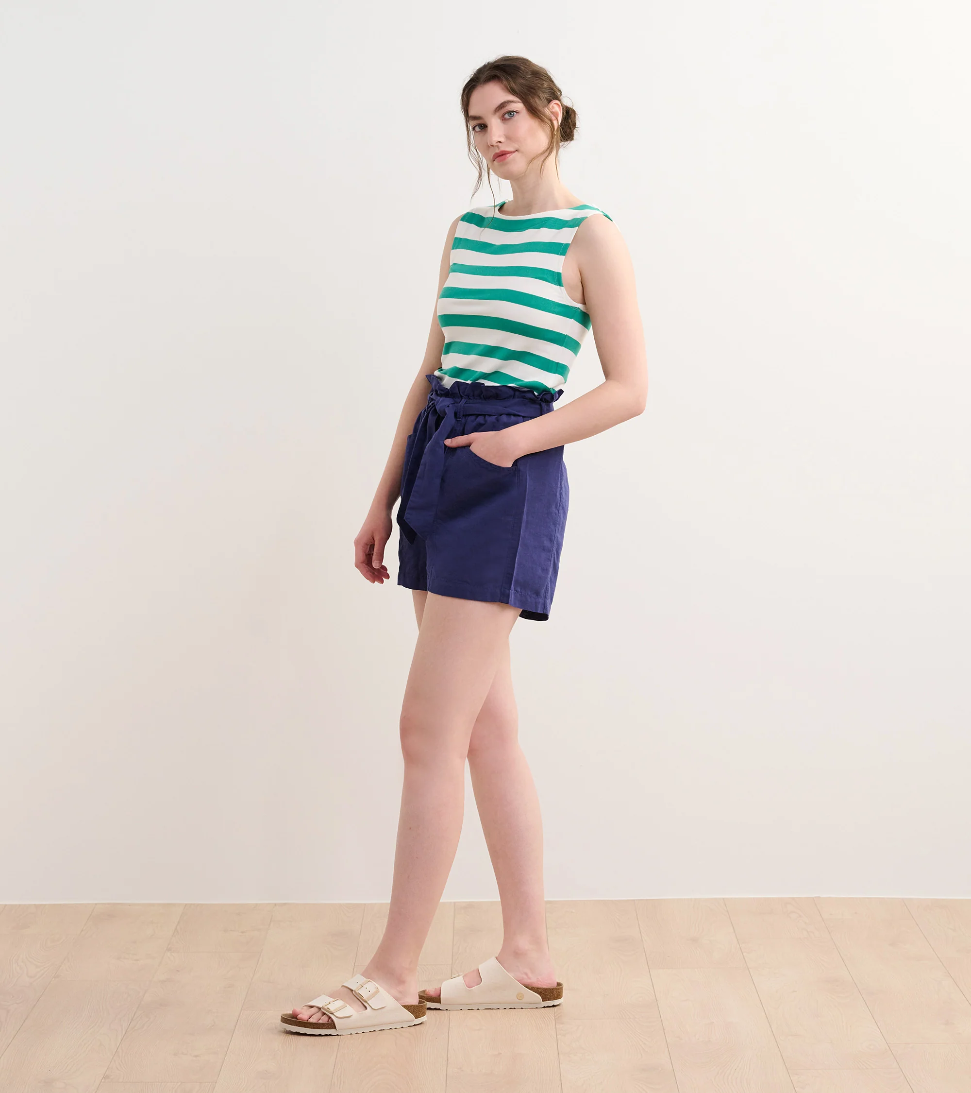 Everyday Tank - Sea Green Stripes - Image 4