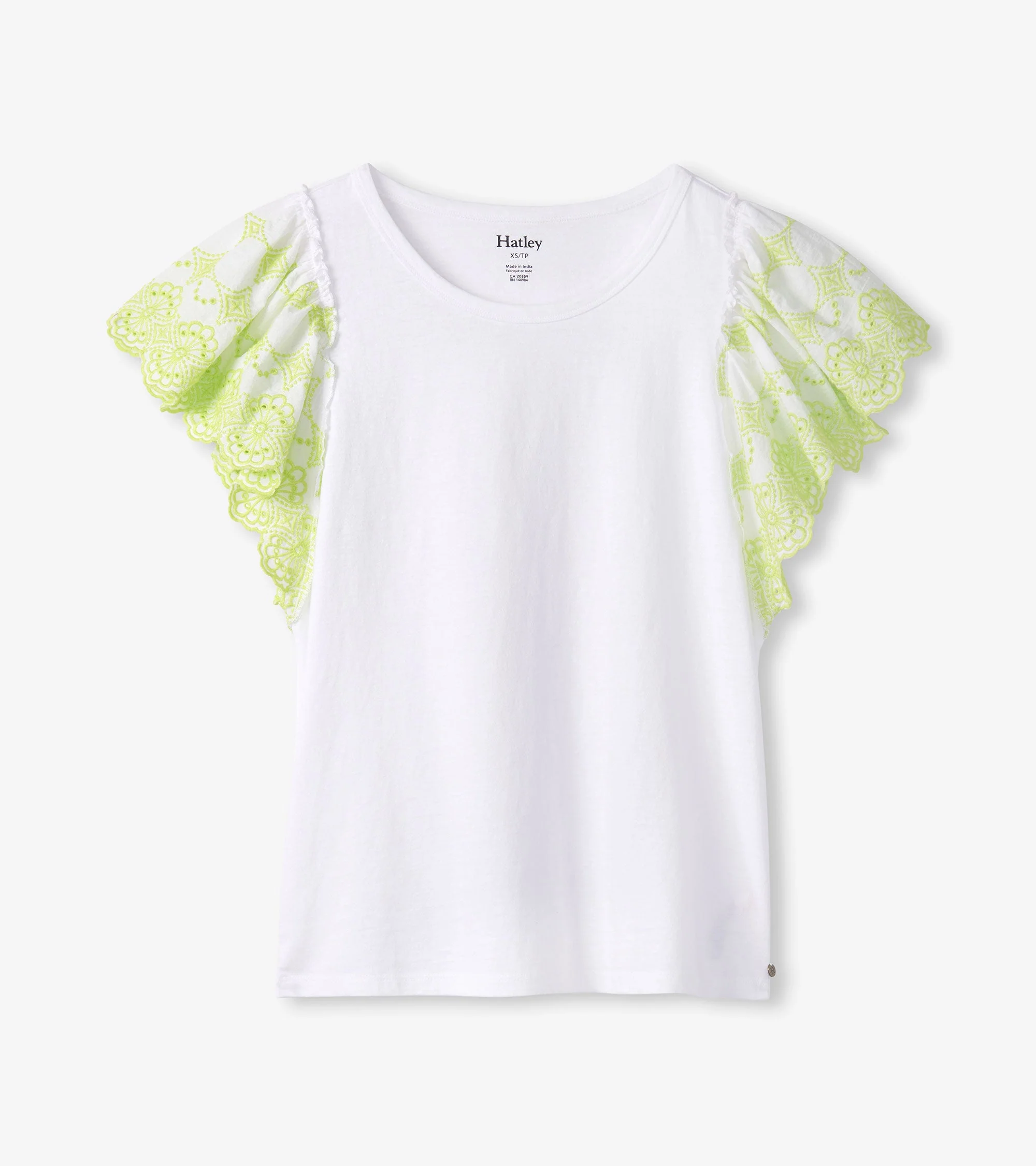 Eyelet Sleeve Tank - White - Image 2
