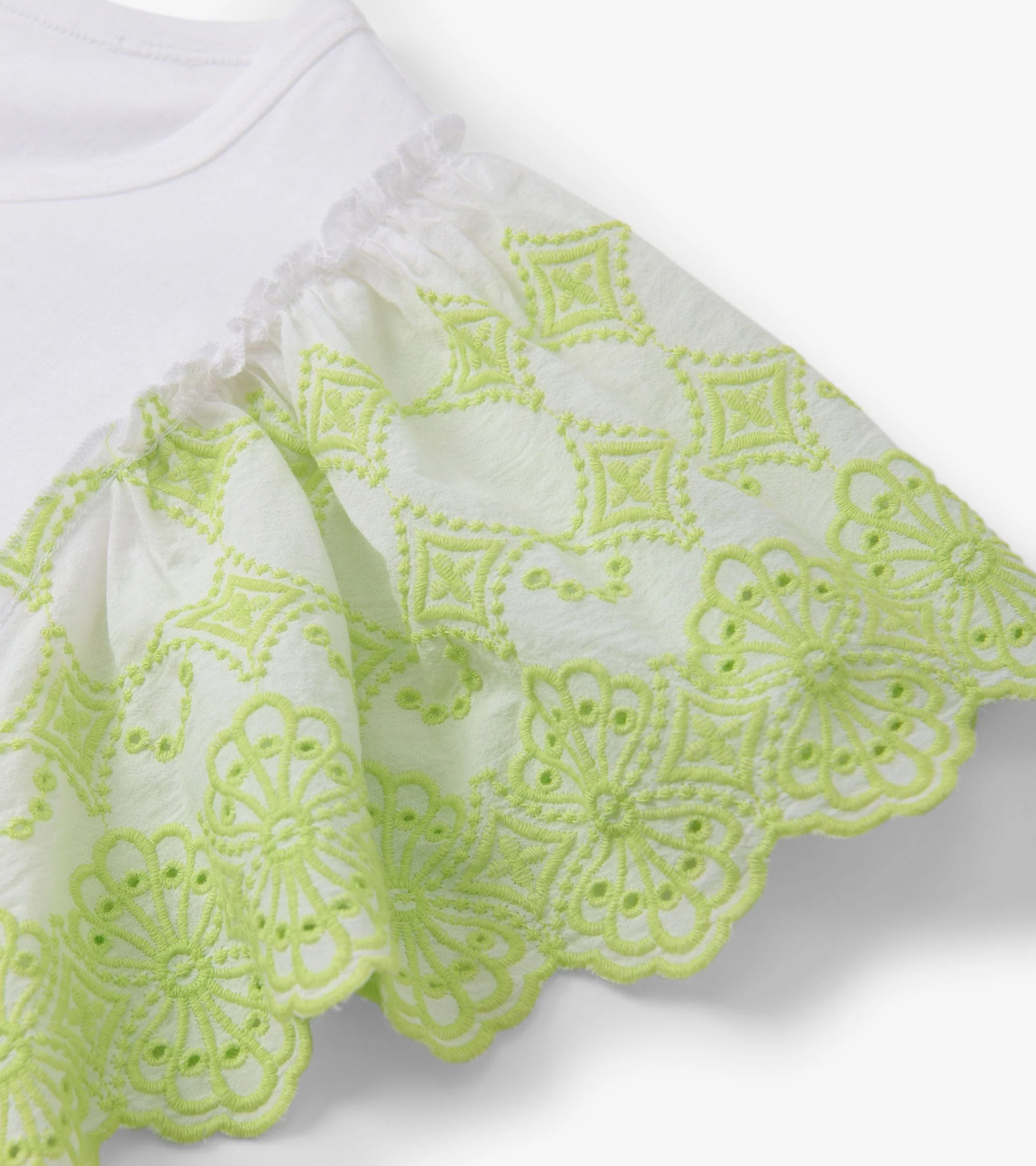Eyelet Sleeve Tank - White - Image 6
