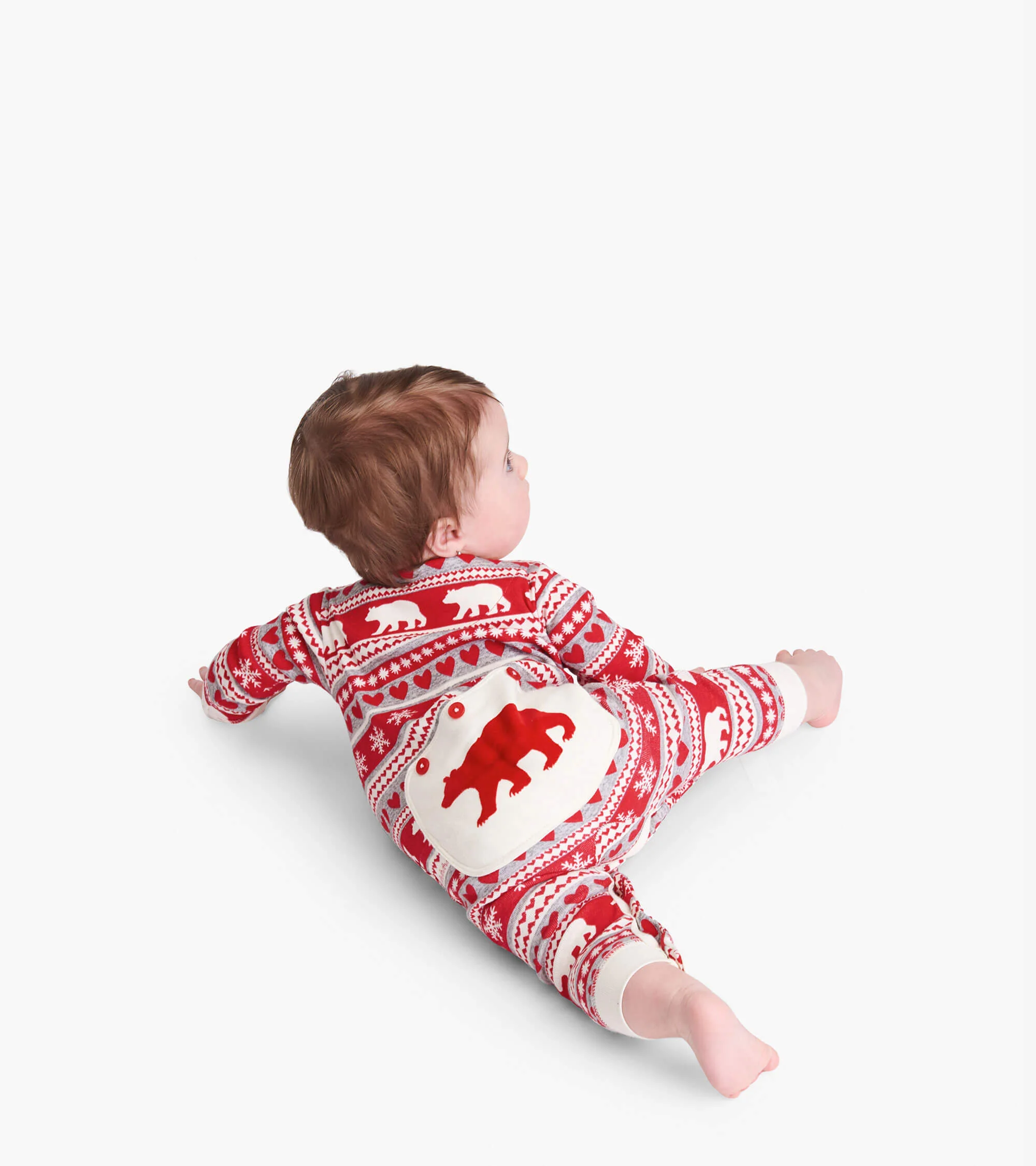 Fair Isle Bear Baby Union Suit - Image 3