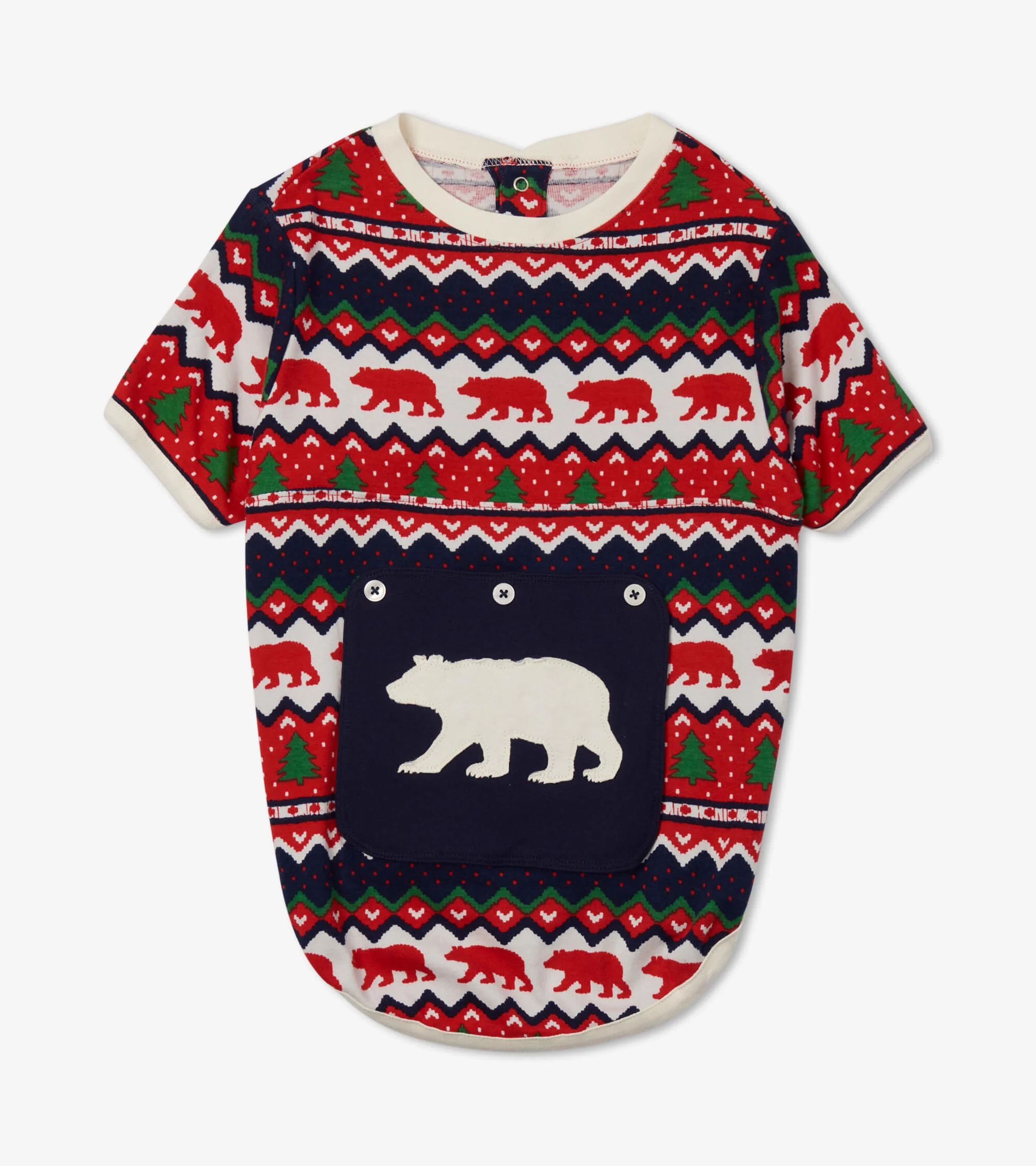Fair Isle Bear Dog Tee - Image 4