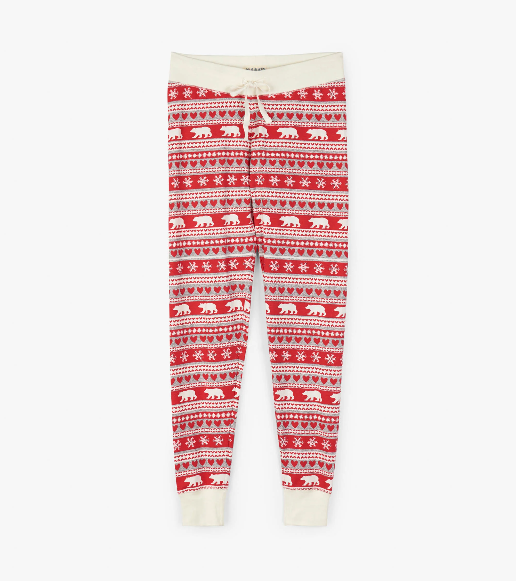 Fair Isle Bear Women's Sleep Leggings - Image 2
