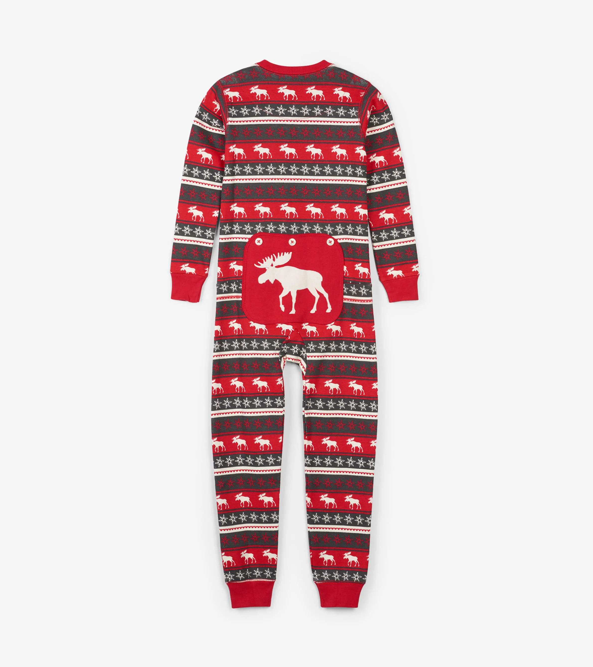Fair Isle Moose Kids Onesie - Image 2