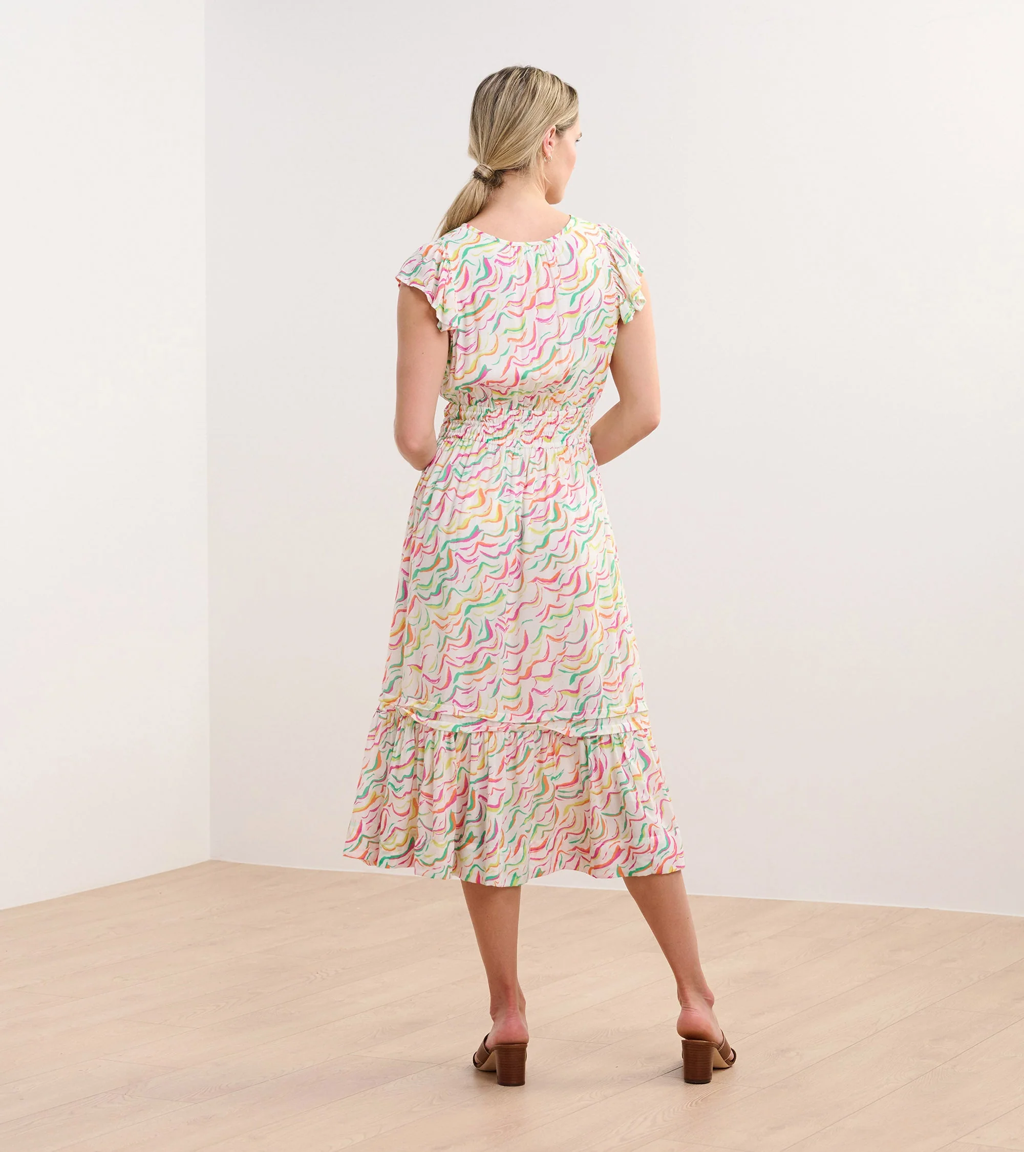 Fiona Midi Dress - Wavy Stripes - Image 5