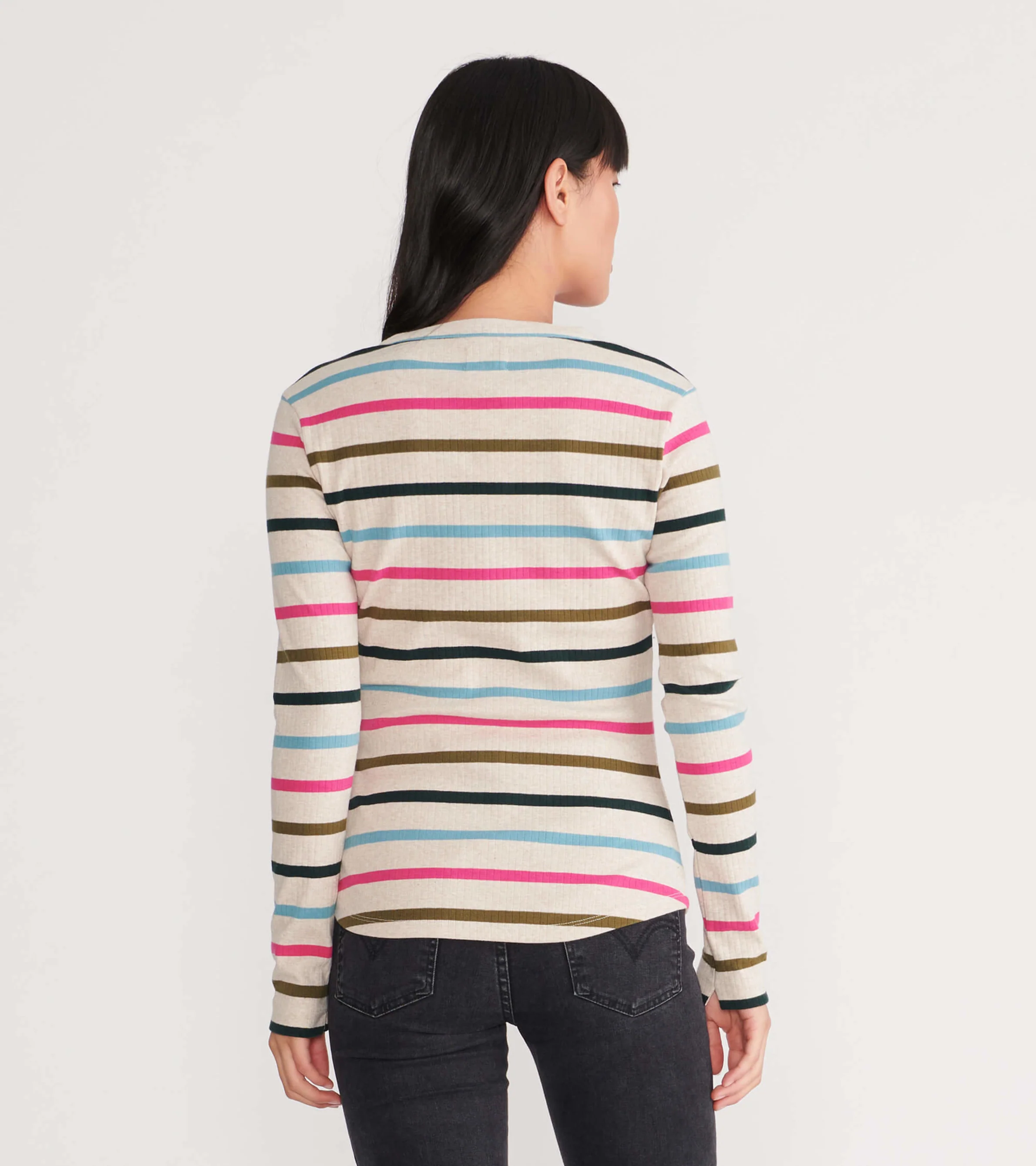 Forest Stripes Women's Heritage Henley - Image 2