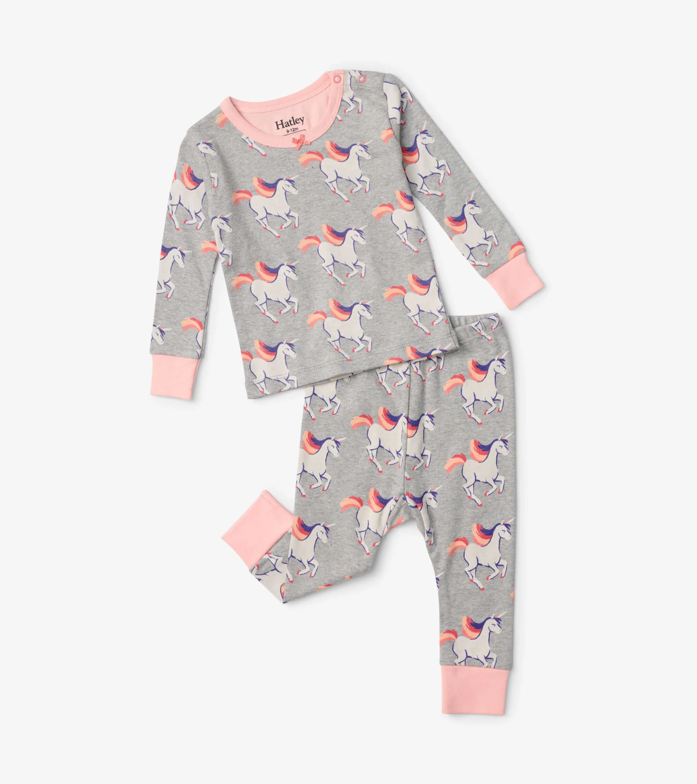 Galloping Unicorn Baby Pajama Set - Image 2