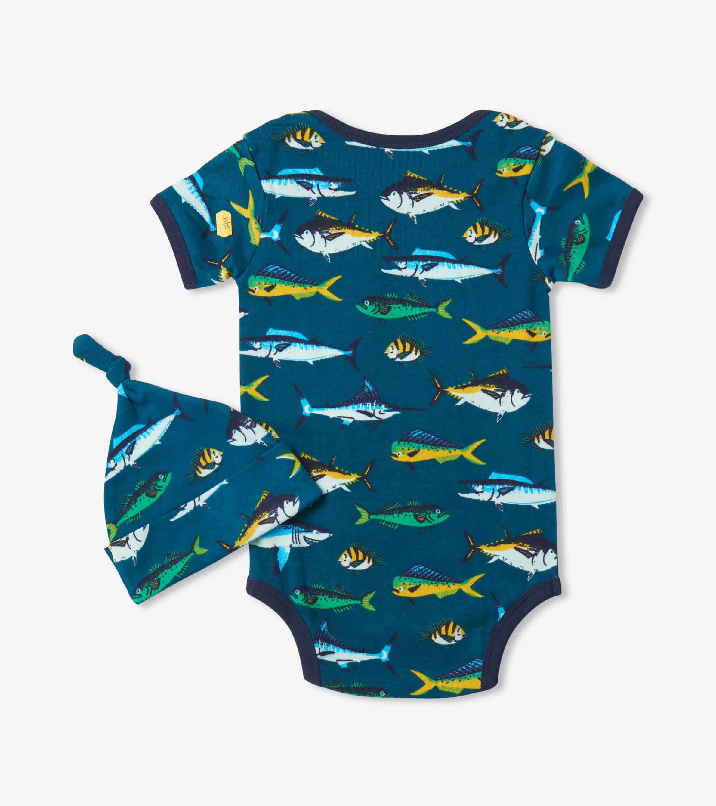 Game Fish Baby Bodysuit With Hat - Image 2