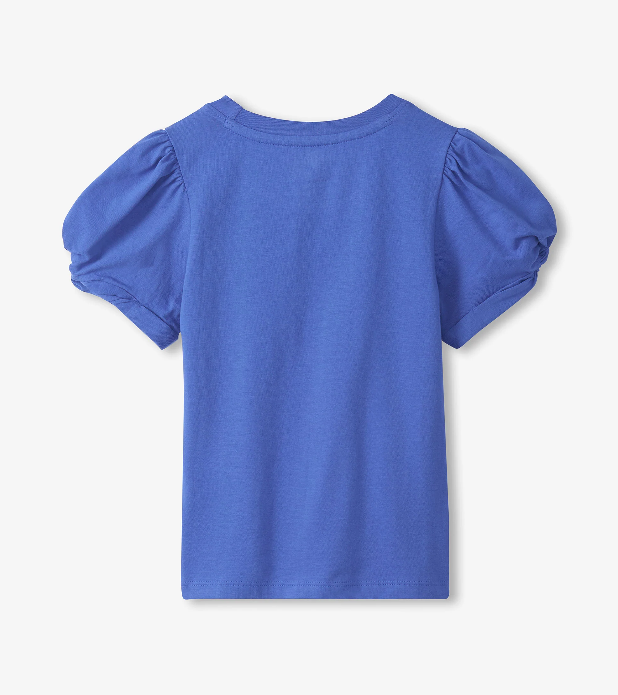 Girls Amparo Blue Twisted Sleeve T-Shirt - Image 2