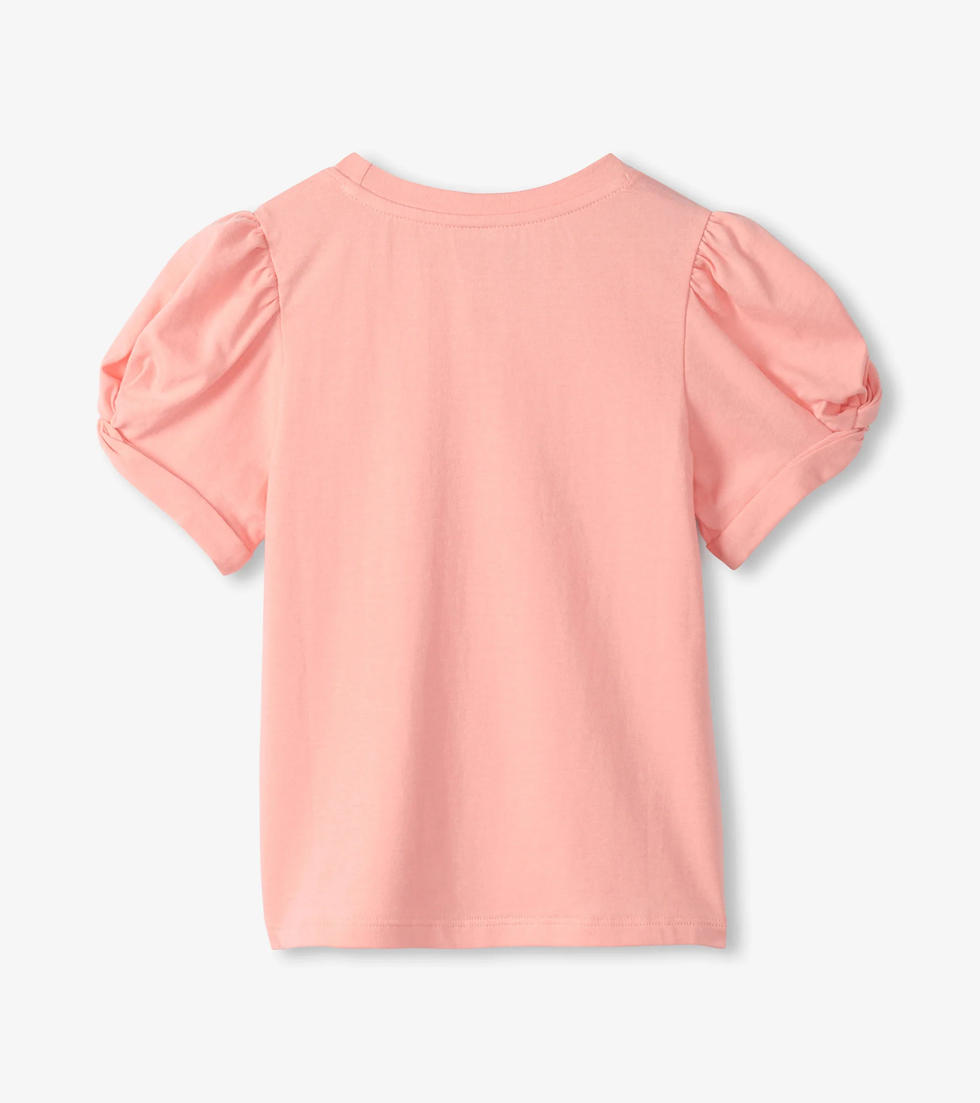 Girls Apricot Blush Twisted Sleeve T-Shirt - Image 2
