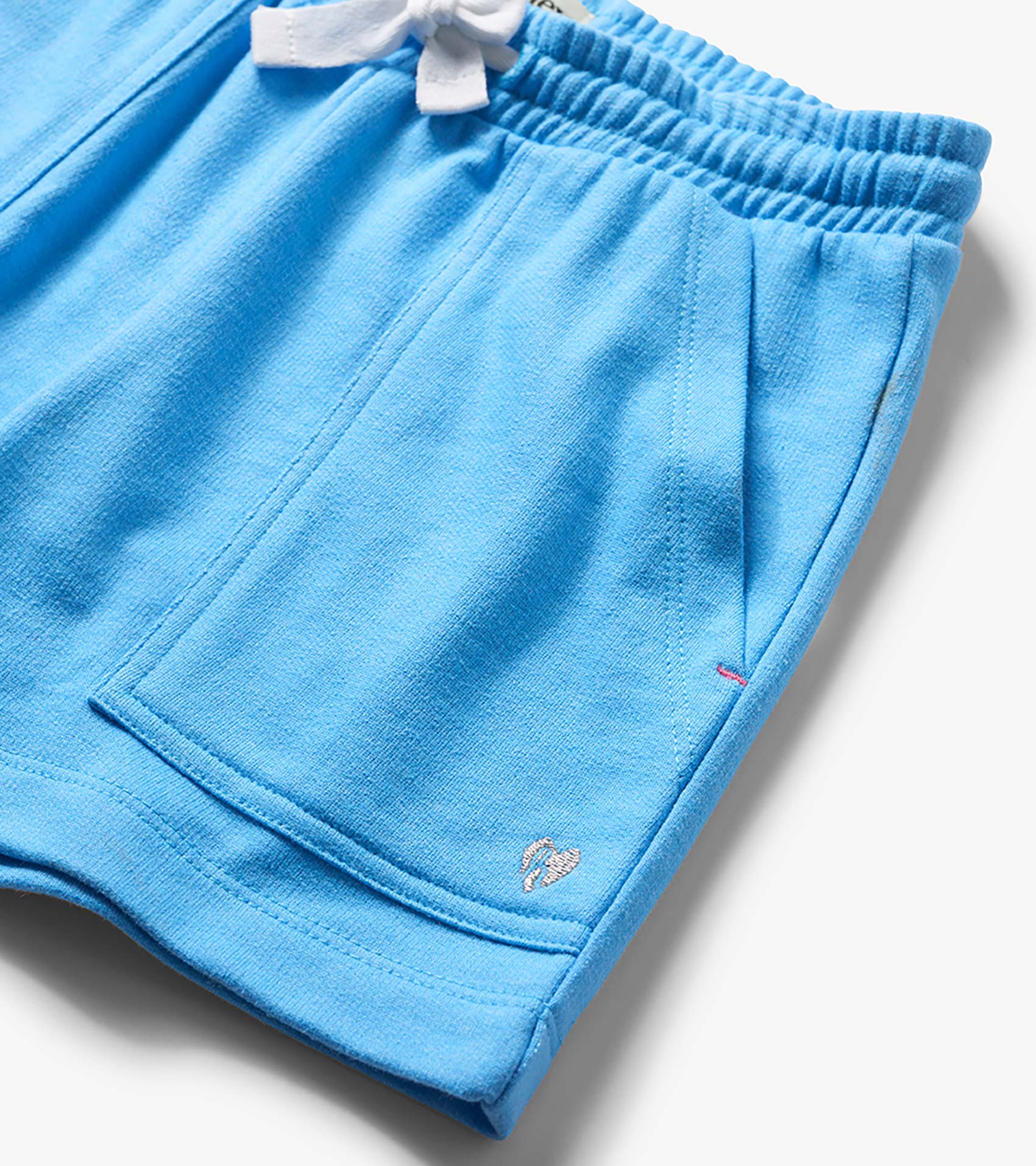 Girls Baby Blue Easy Basic Shorts - Image 3