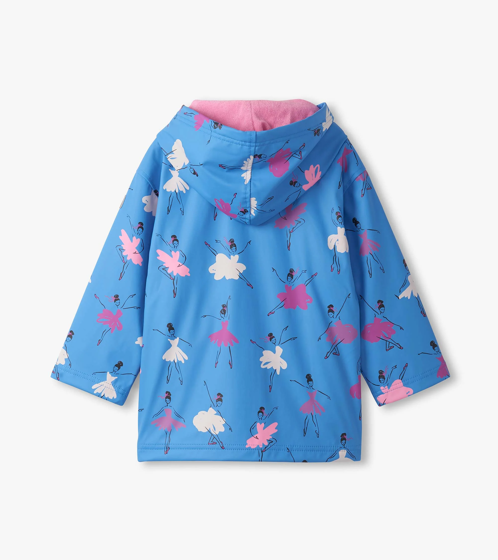 Girls Ballet School Colour Changing Zip-Up Rain Jacket - Image 3