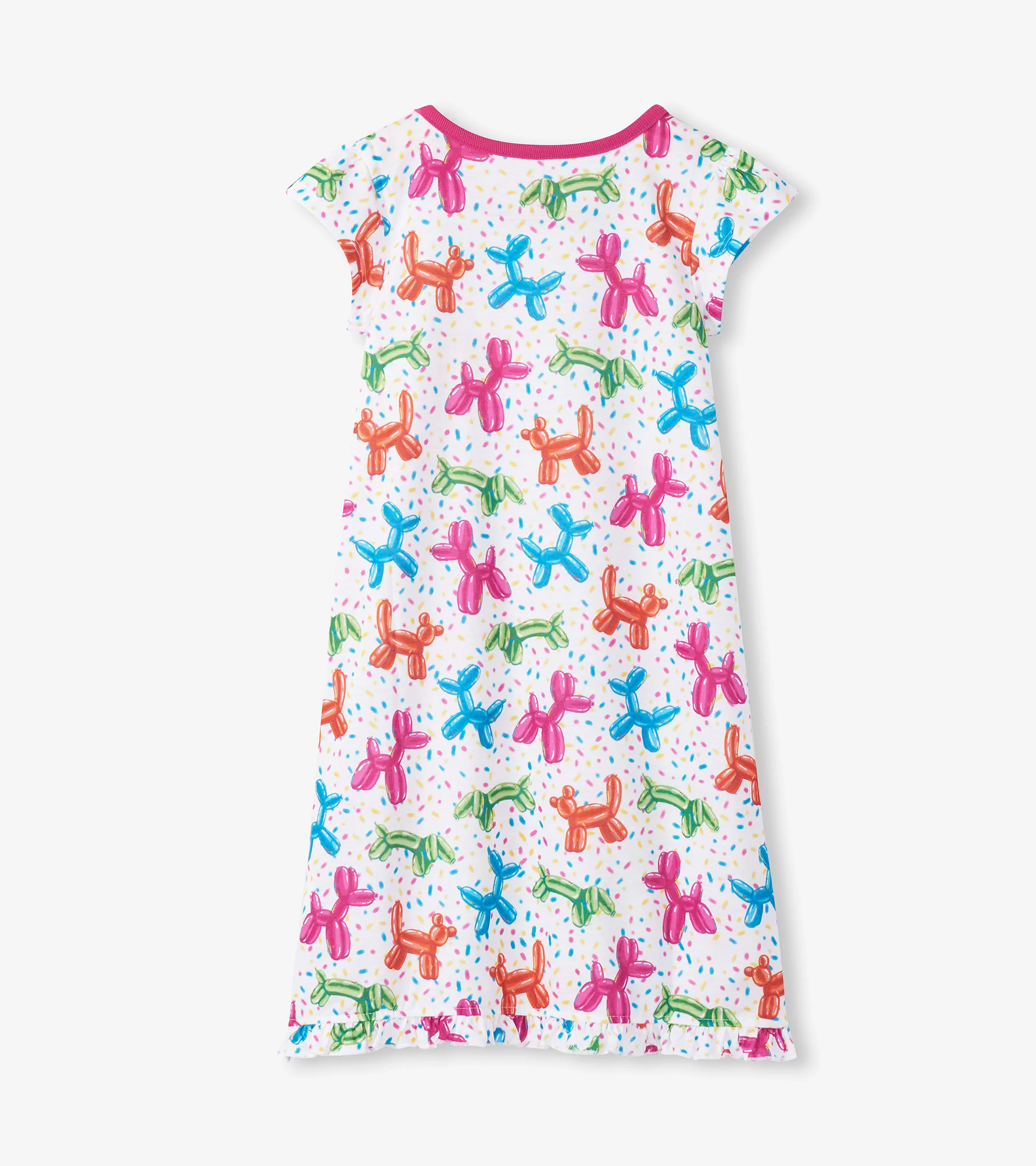 Girls Balloon Pets Ruffle Hem Nightdress - Image 2