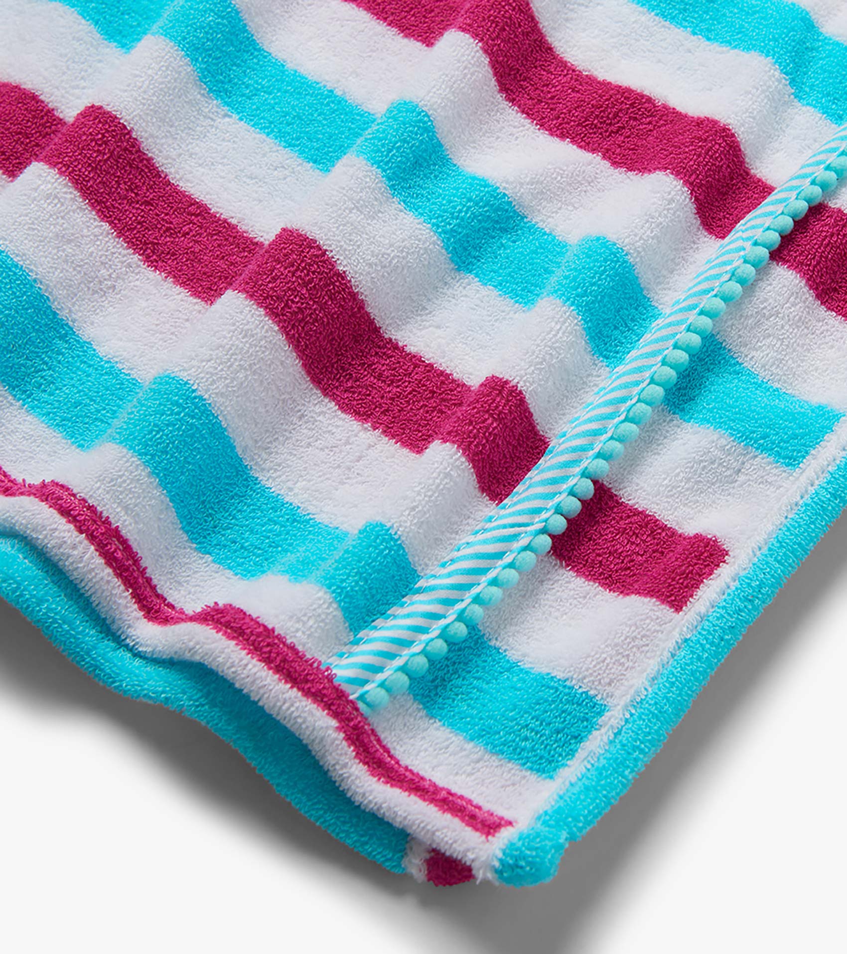 Girls Beach Stripes Hooded Cover-Up - Image 3
