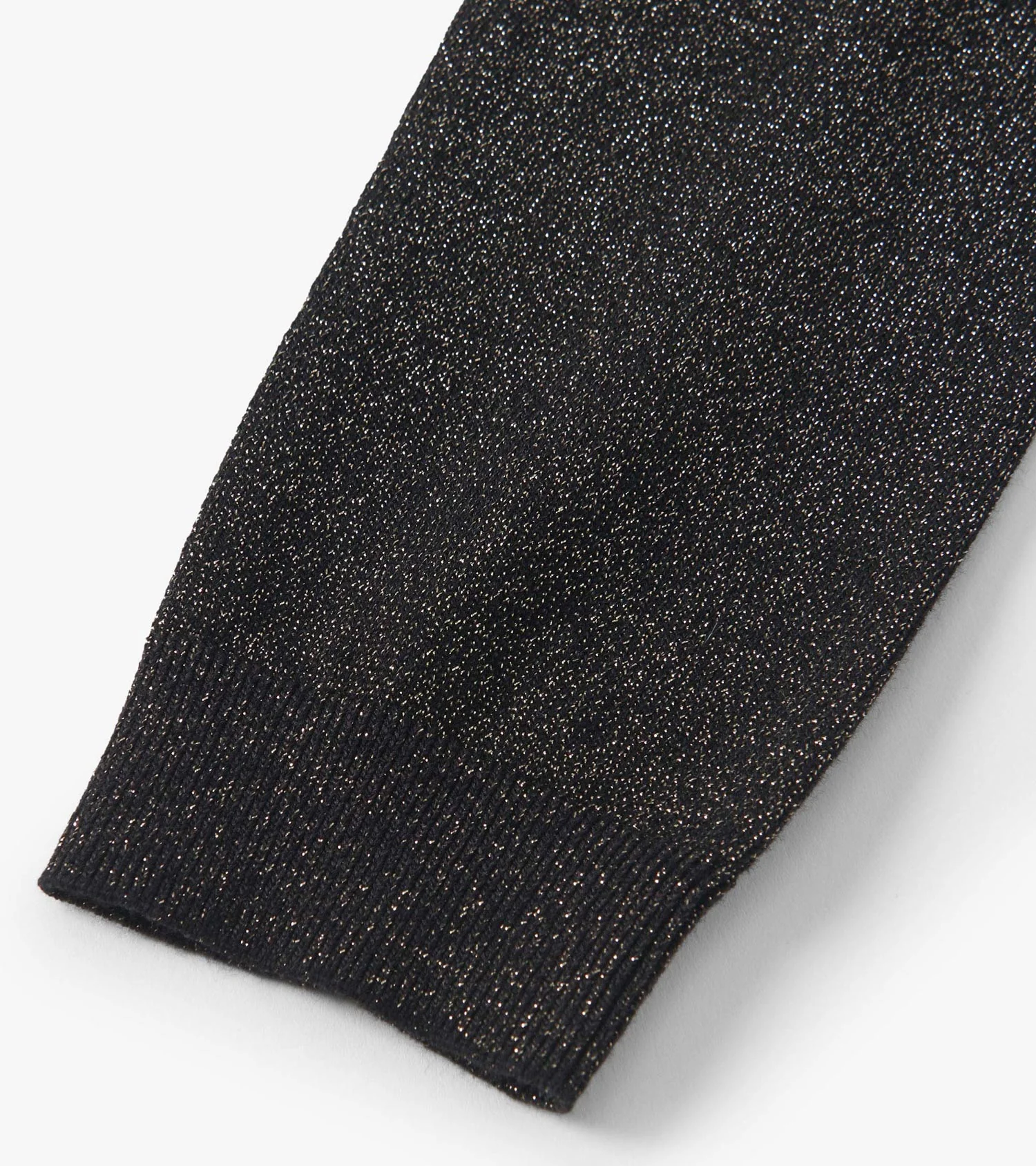 Girls Black Glitter Leggings - Image 3