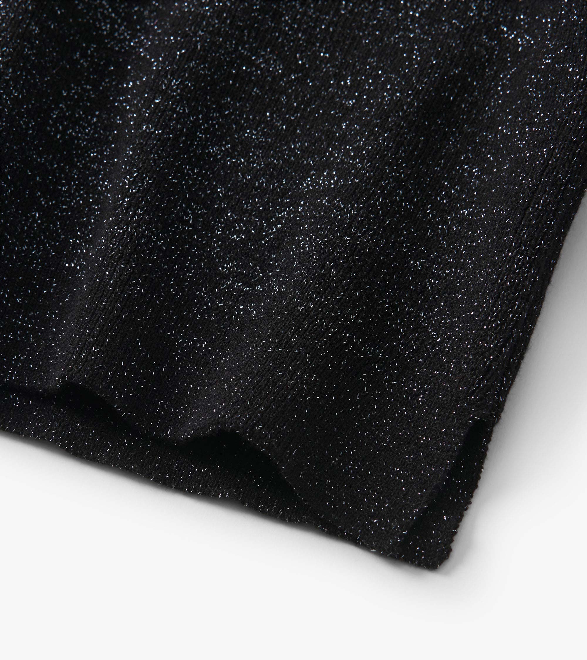 Girls Black Glitter Turtleneck - Image 5