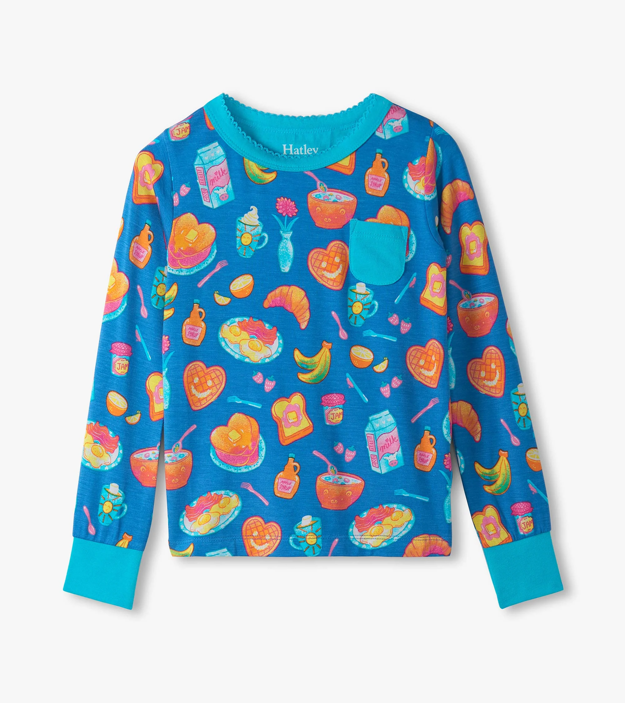 Girls Breakfast Bamboo Pajama Set - Image 5