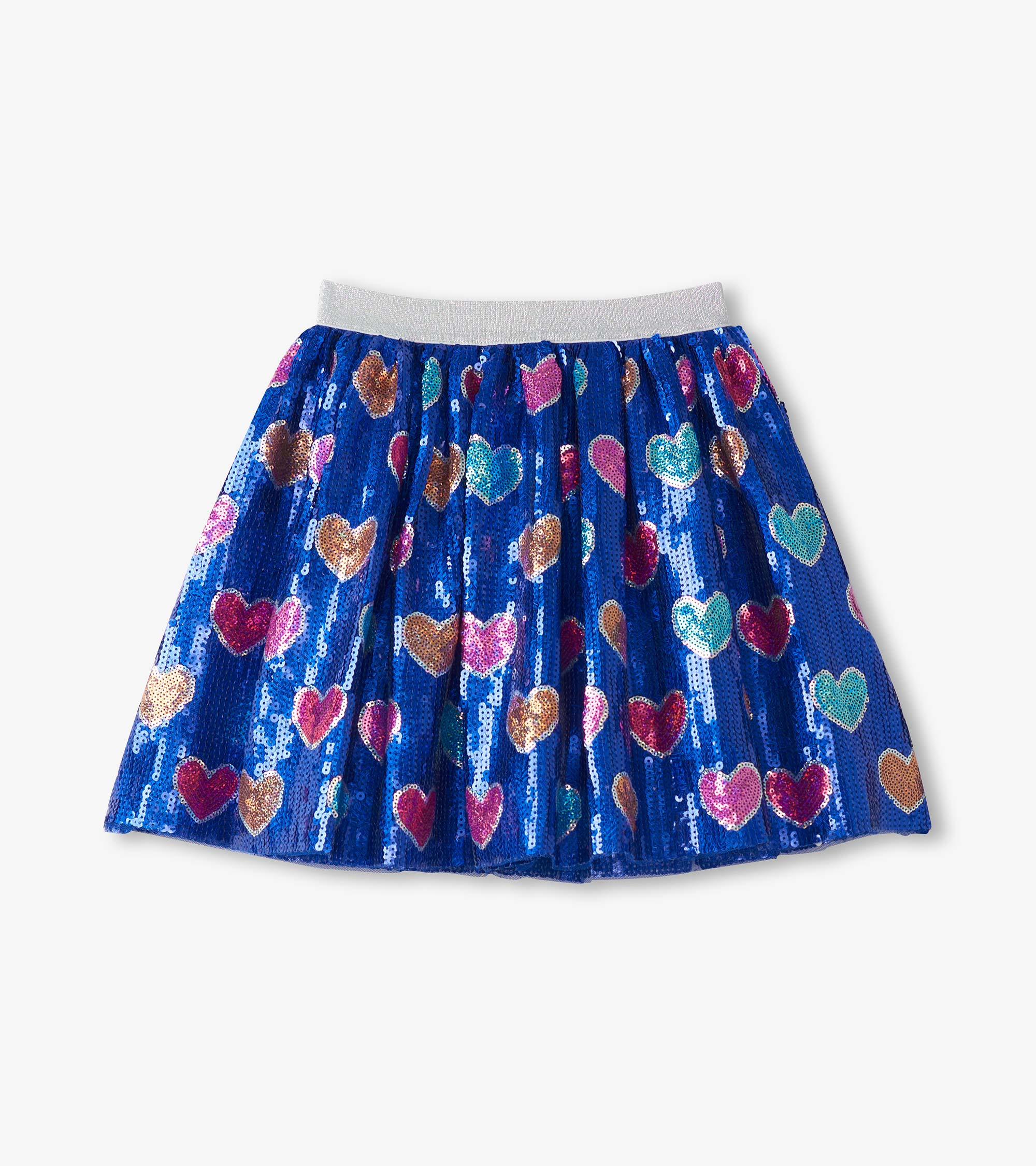 Girls Bursted Hearts Sequin Skirt - Image 4