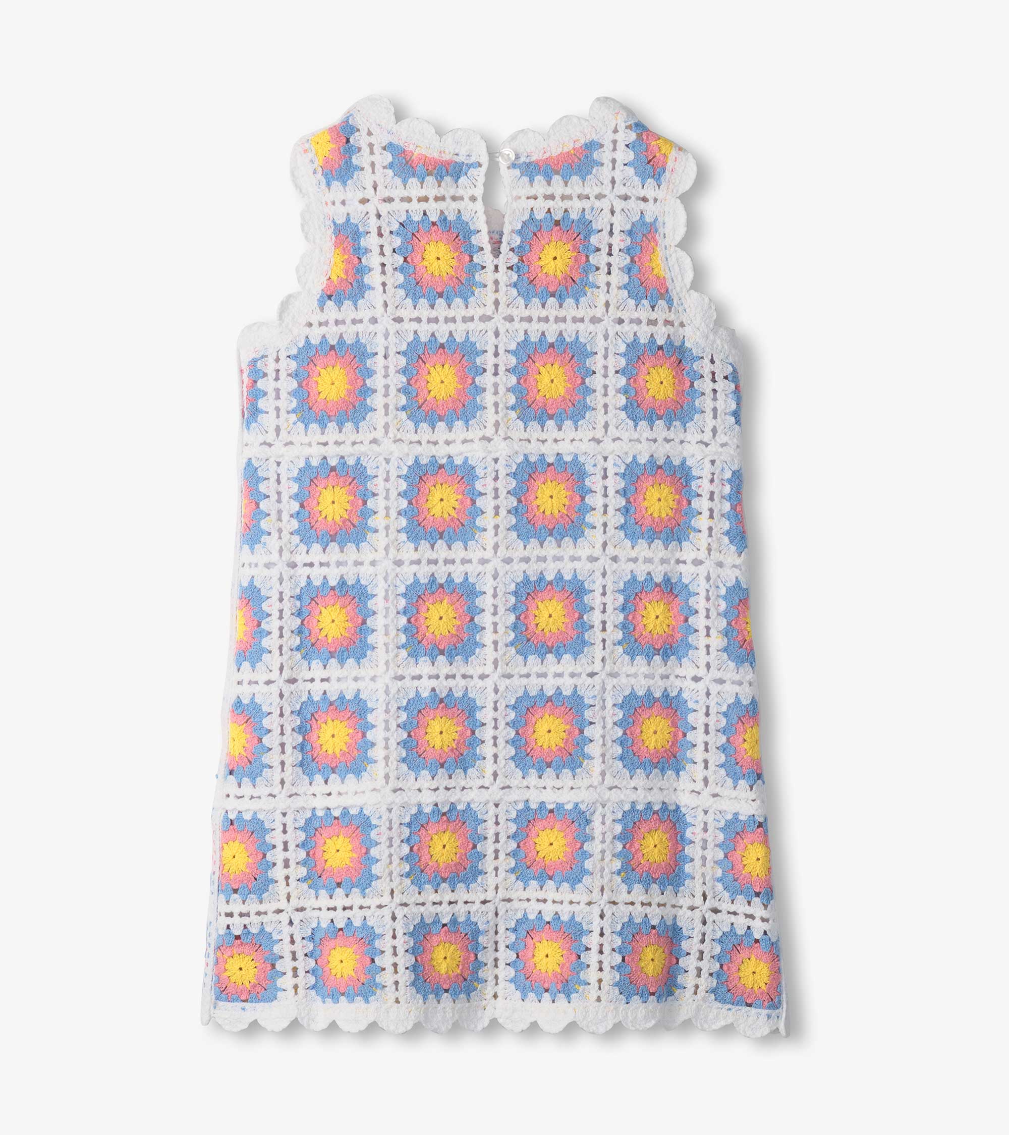 Girls Buttercup Sleeveless Crochet Dress - Image 3