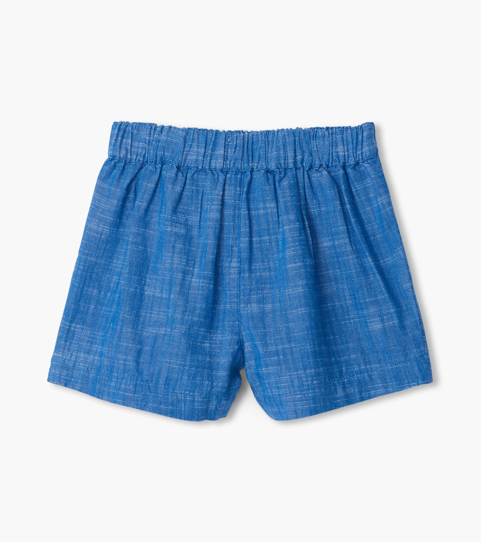 Girls Chambray Paper Bag Shorts - Image 2