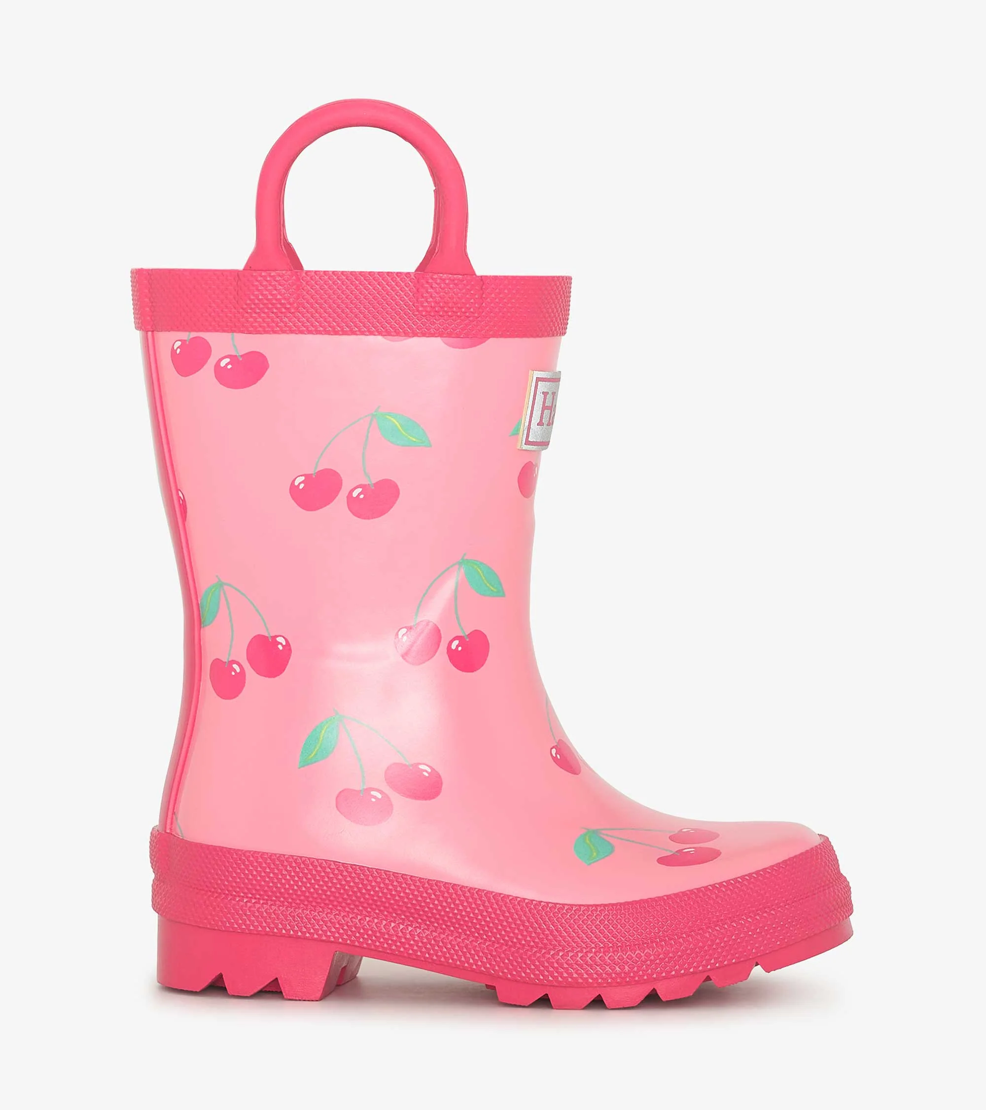 Girls Cherries Rain Boots with Handles - Image 3