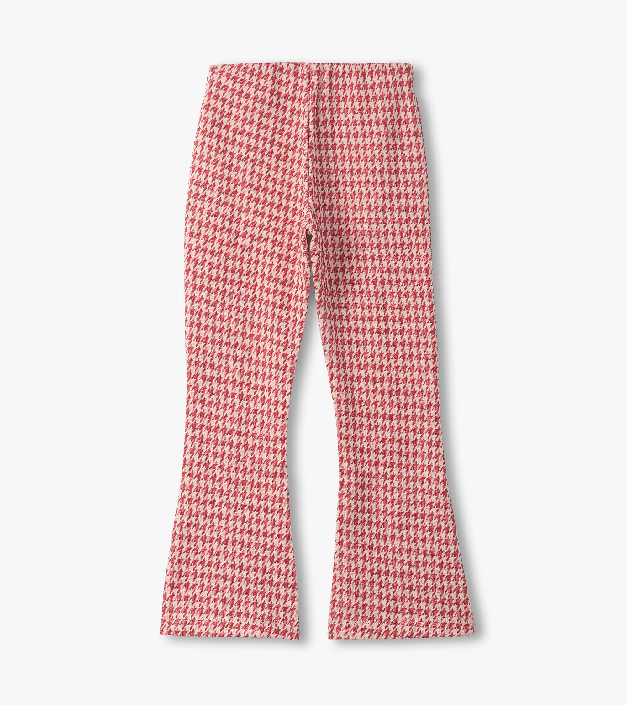 Girls Chex Red Houndstooth Bell Bottoms - Image 3