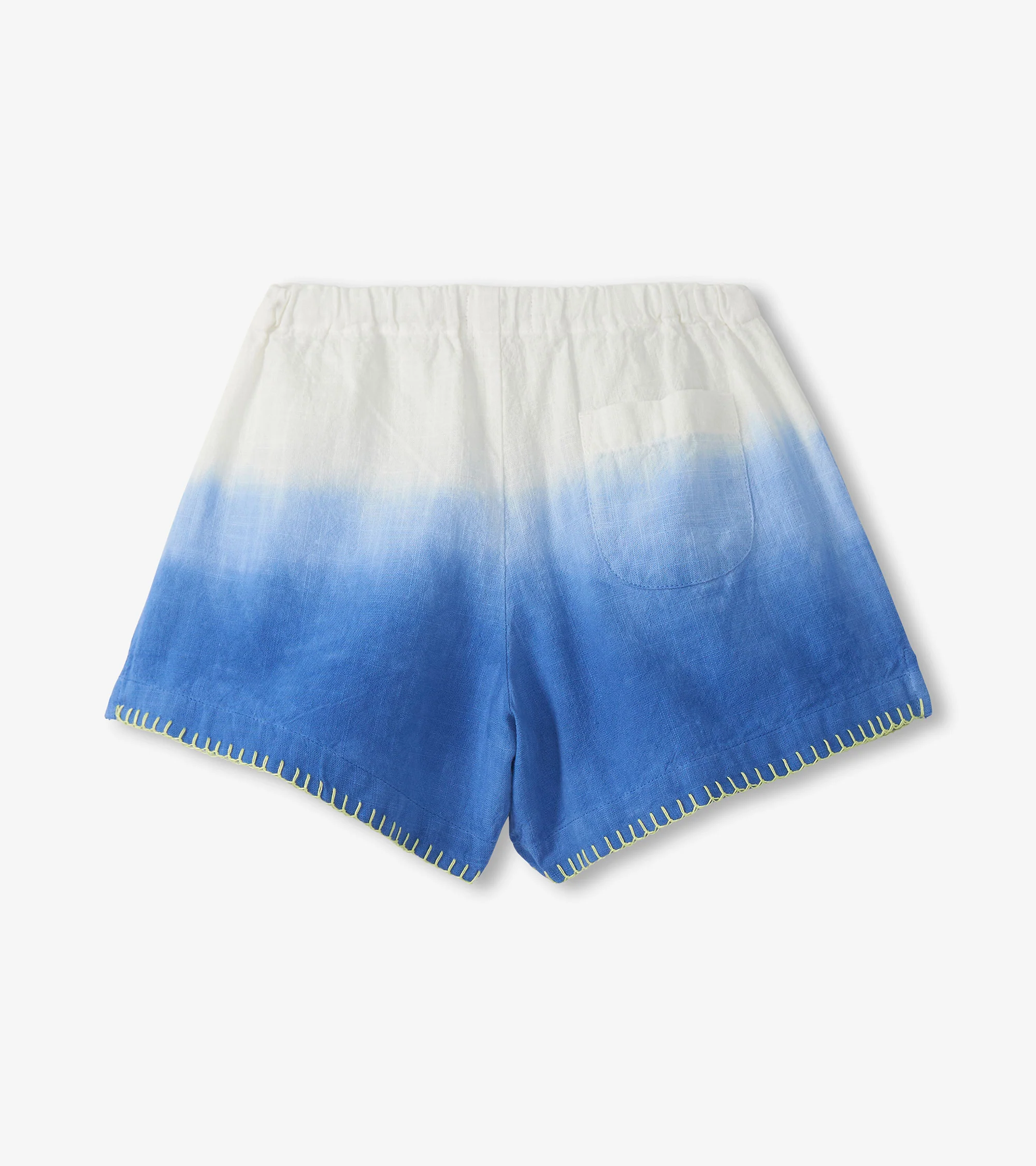Girls Cobalt Dip Dye Woven Easy Shorts - Image 2