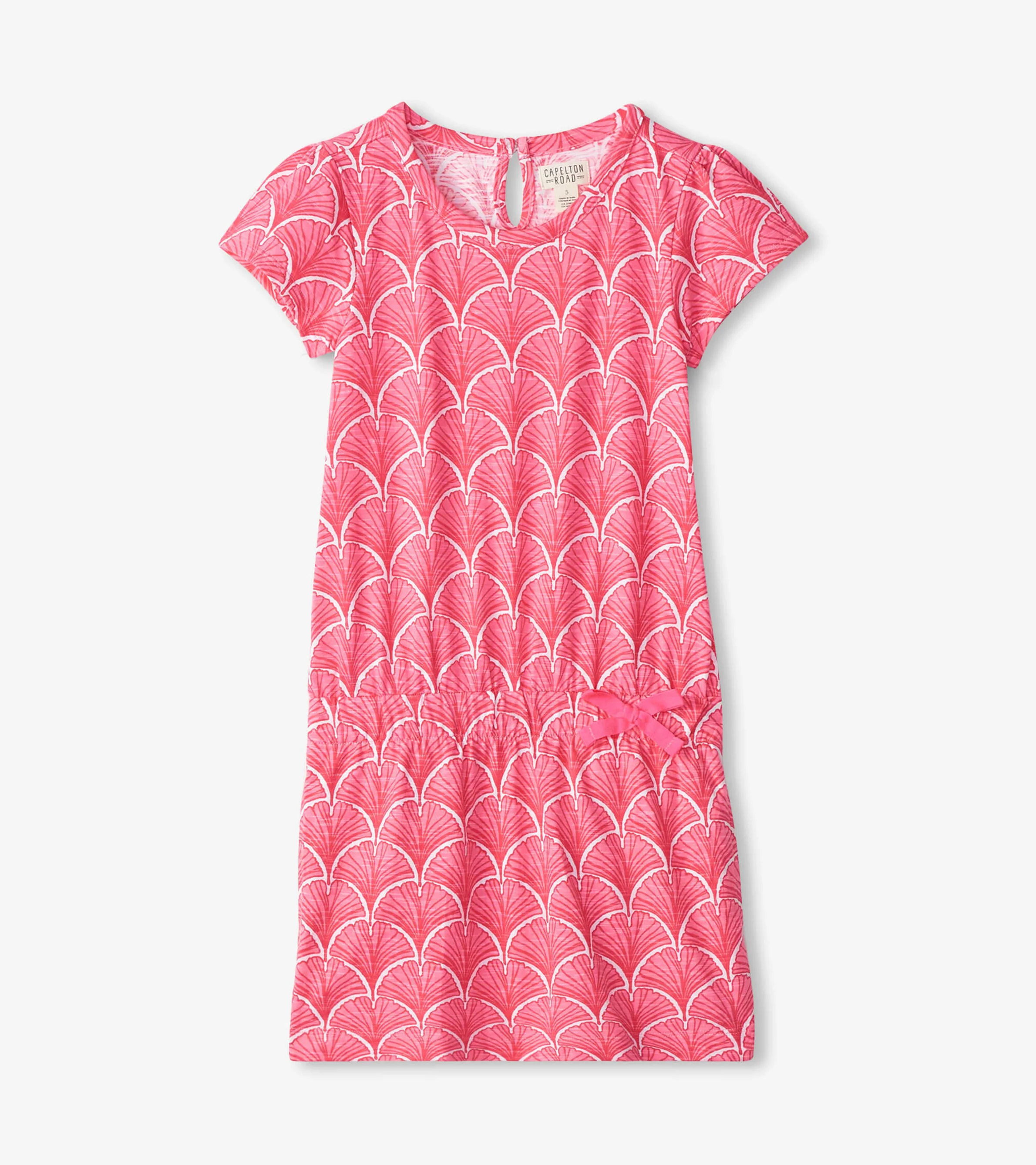 Girls Coral Fans T-Shirt Dress - Image 2
