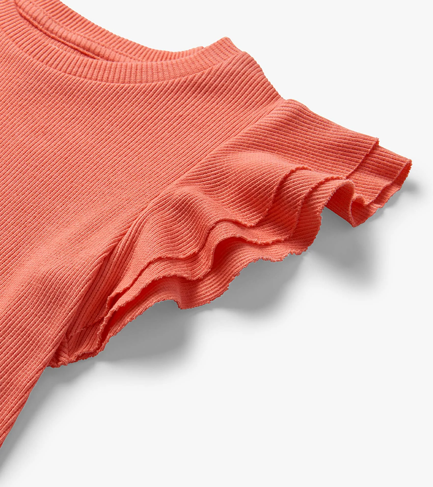 Girls Coral Fusion Ruffle Sleeve Tank - Image 3
