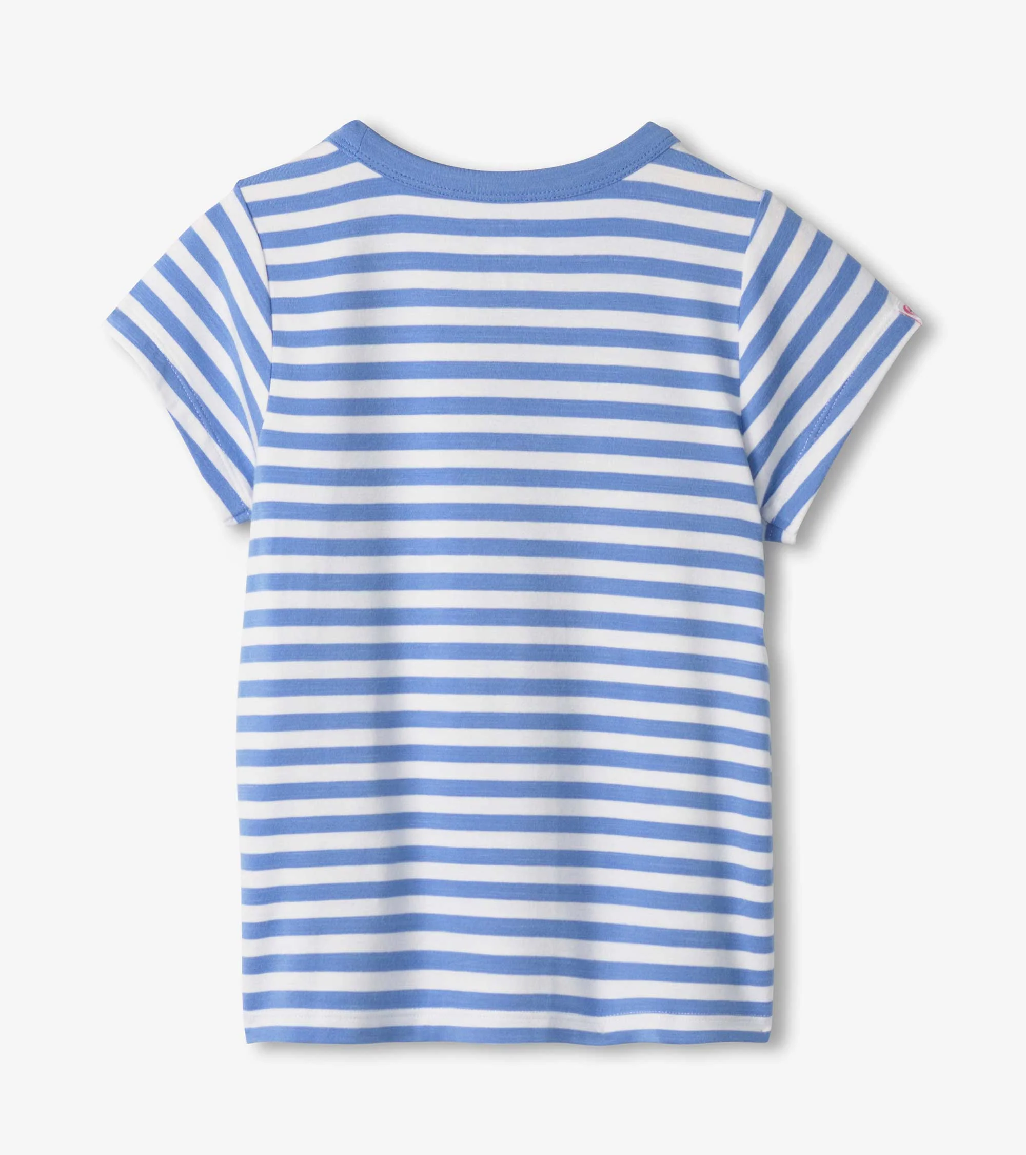 Girls Cornflower Stripes Tee - Image 3