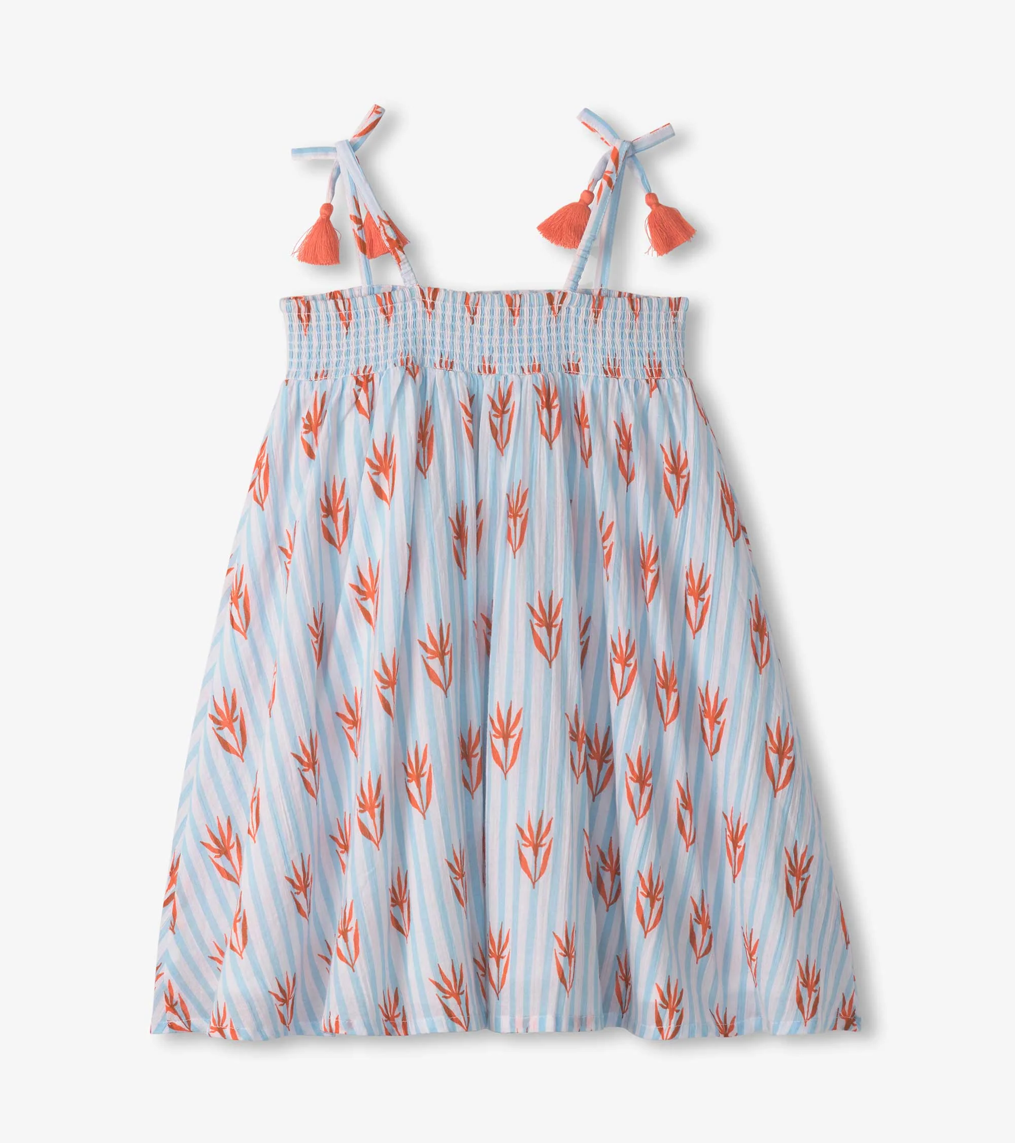 Girls Crinkle Gauze Girls Floral Dress - Image 3