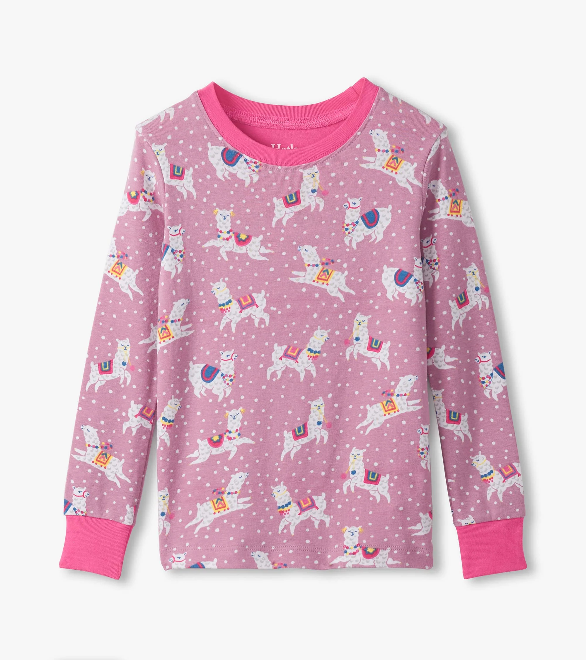 Girls Dancing Alpacas Cotton Pajama Set - Image 2