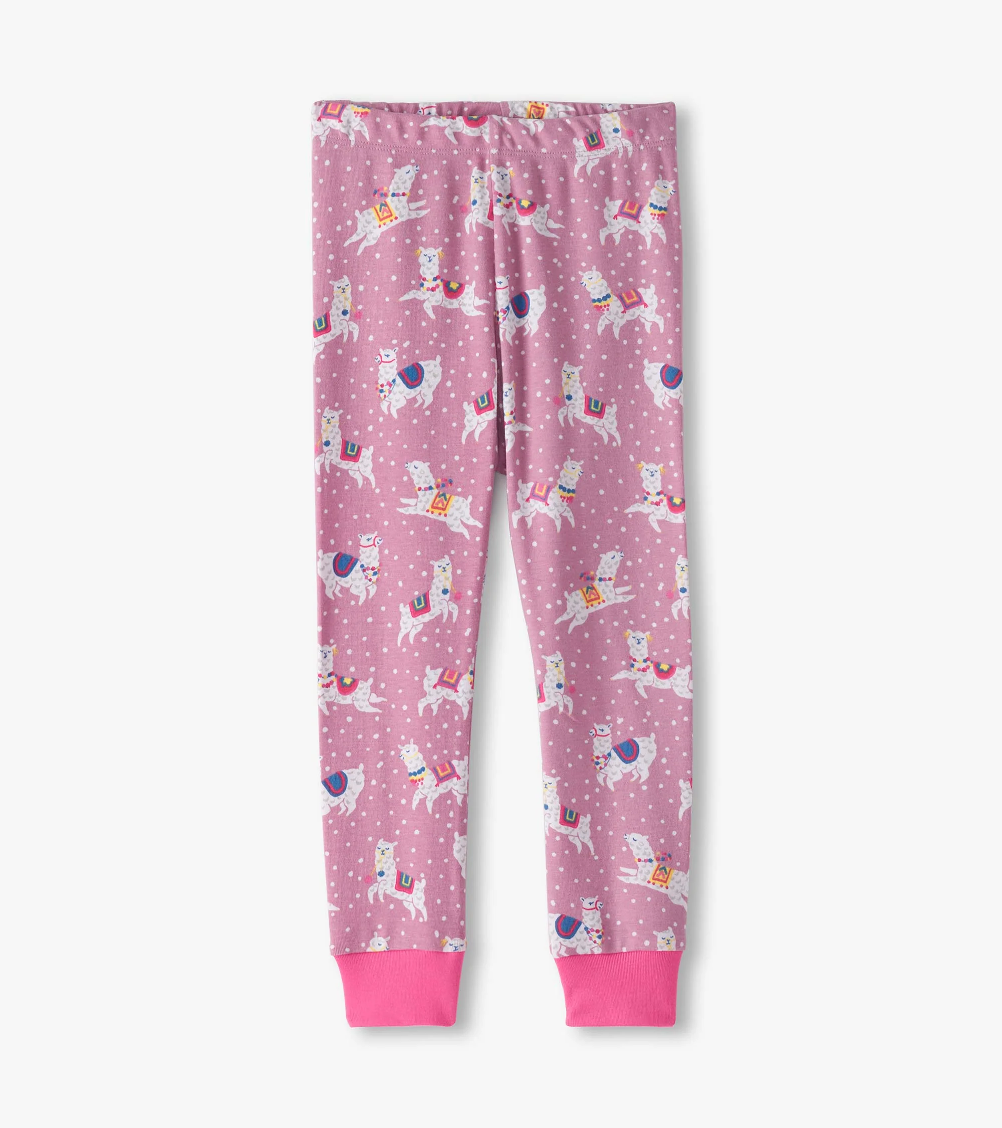 Girls Dancing Alpacas Cotton Pajama Set - Image 3