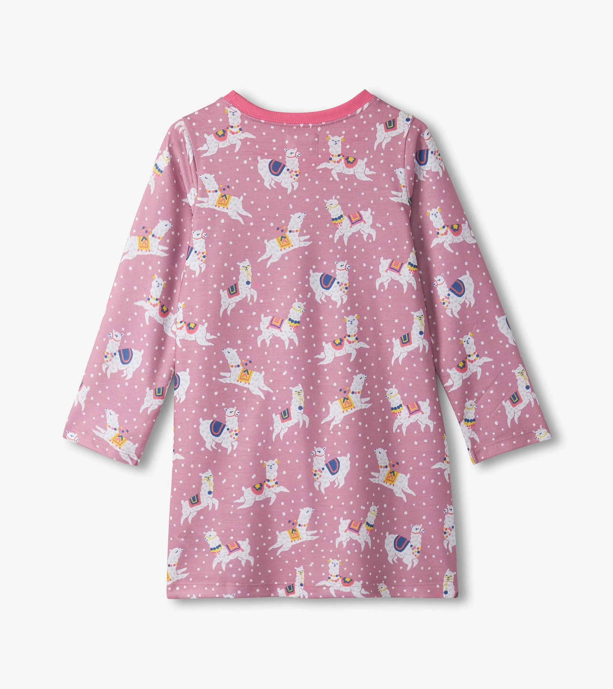 Girls Dancing Alpacas Long Sleeve Nightdress - Image 2