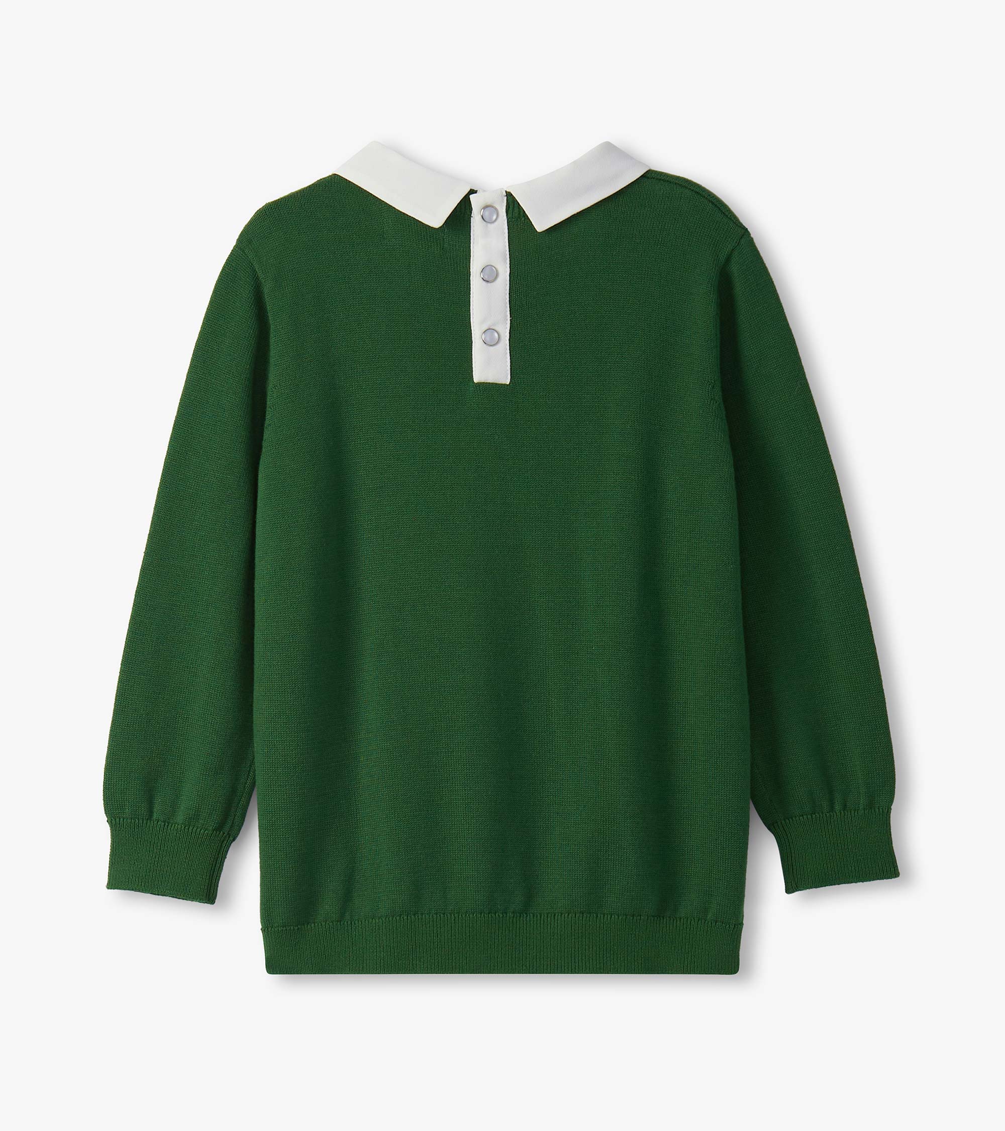 Girls Edin Green Little Pea Sweater - Image 3