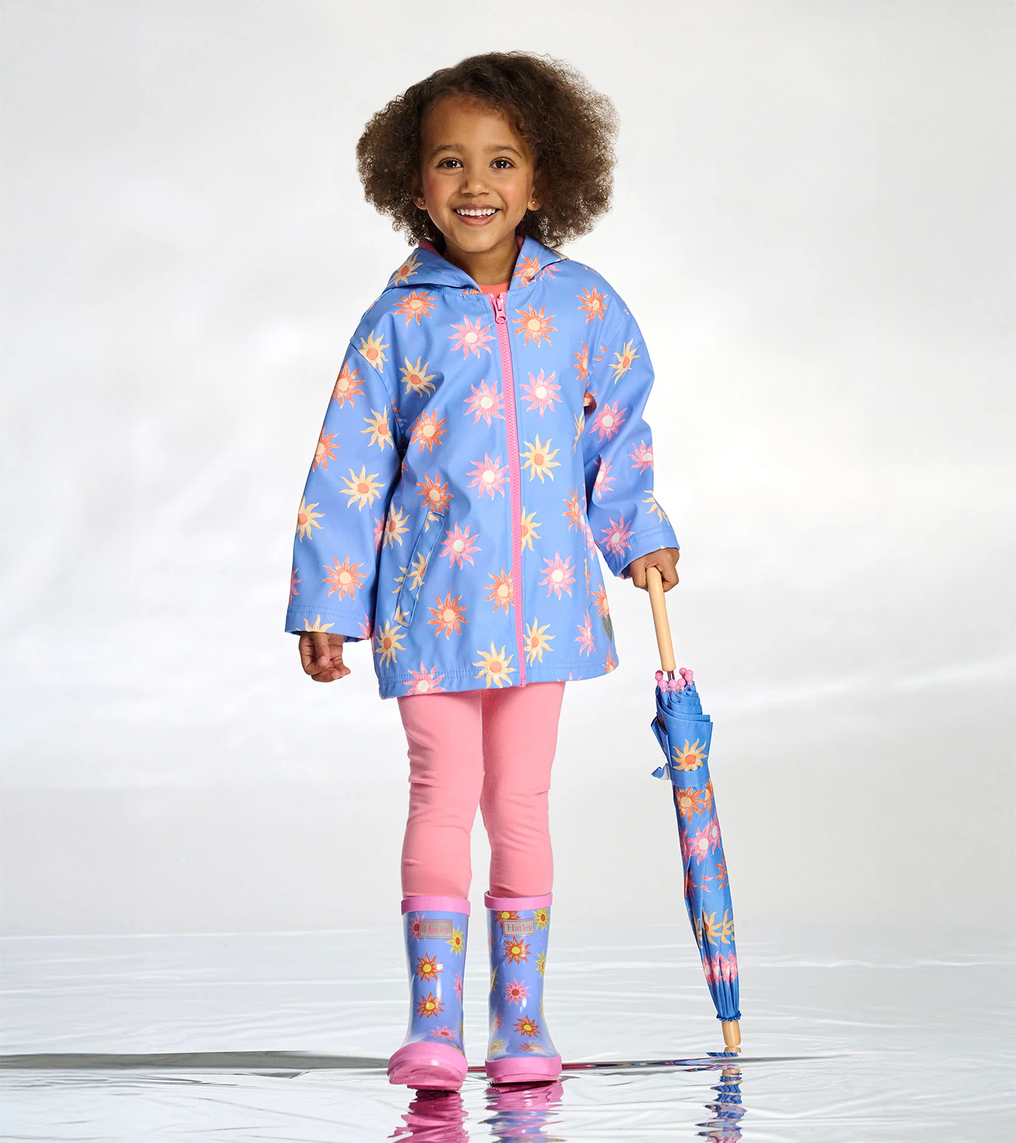Girls Faded Suns Shiny Rain Boots - Image 4