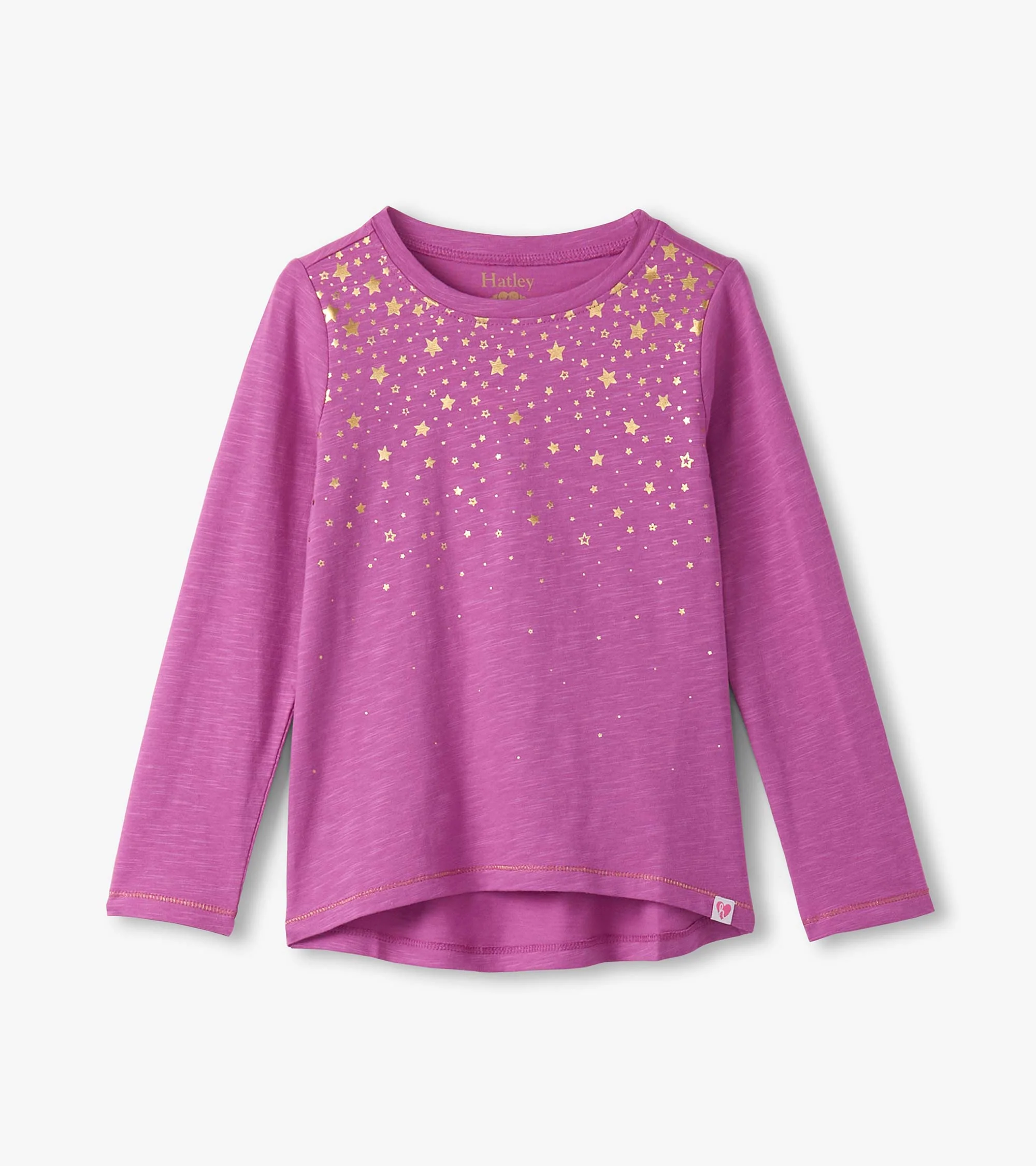 Girls Falling Stars Long Sleeve Graphic Tee